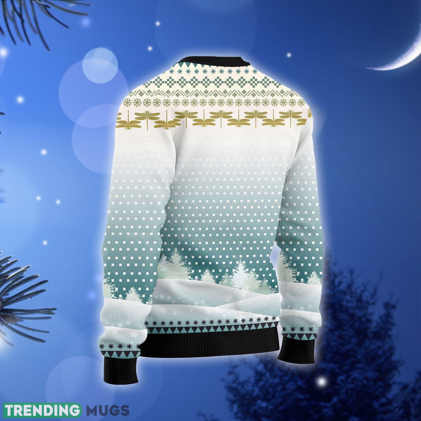 Dragonfly Color Tree Ugly Christmas Sweater Gift Men Women 3D Sweater Dragonfly Color Tree Ugly Christmas Sweater Gift Men Women 3D Sweater