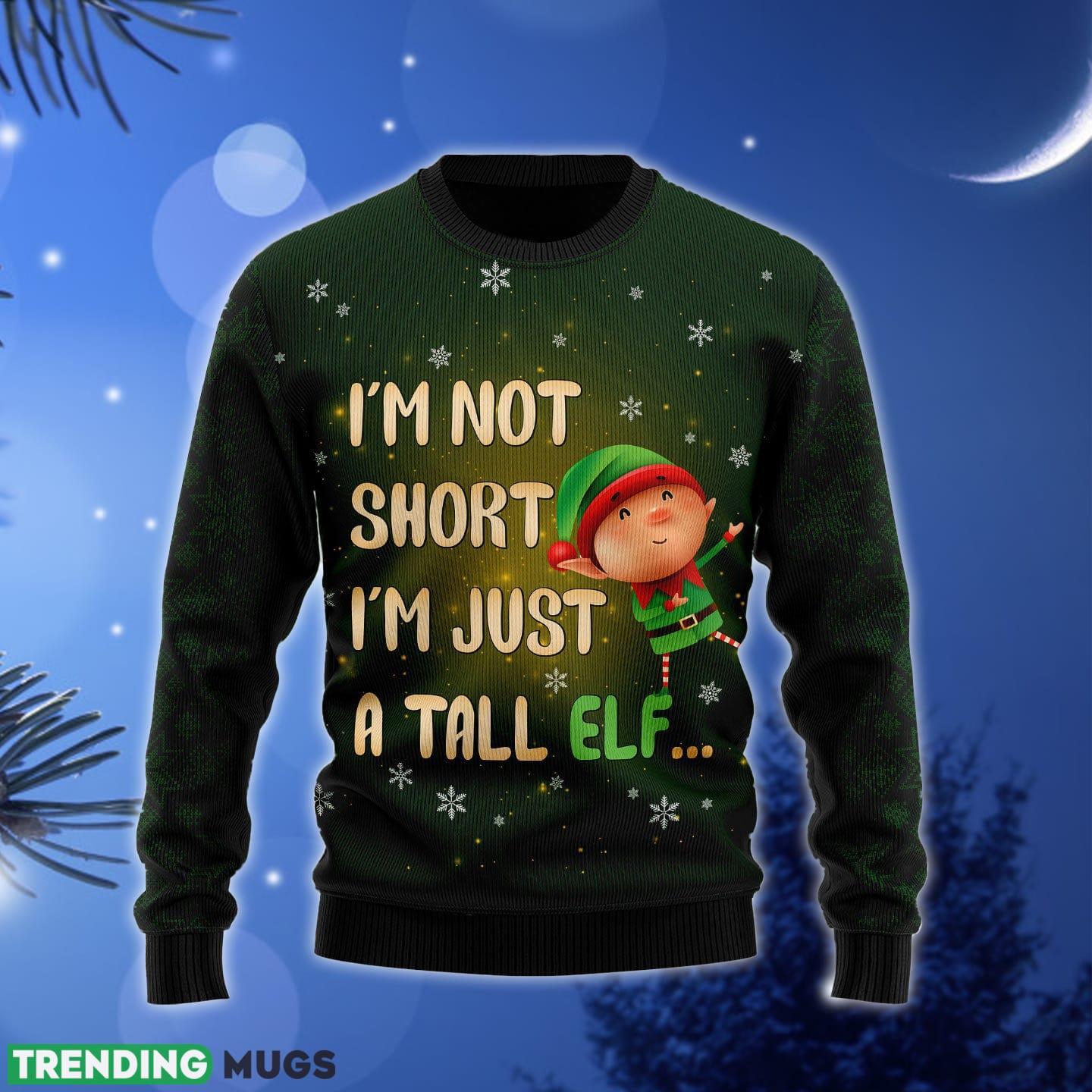 Elf I‘m Not Short Ugly Christmas Sweater Gift Men Women - Elf I‘m Not Short TY0112 unisex womens & mens, couples matching, friends, funny family ugly christmas holiday sweater gifts (plus size available)_1 Elf I‘m Not Short Ugly Christmas Sweater Gift Men Women - Elf I‘m Not Short TY0112 unisex womens & mens, couples matching, friends, funny family ugly christmas holiday sweater gifts (plus size available)_1