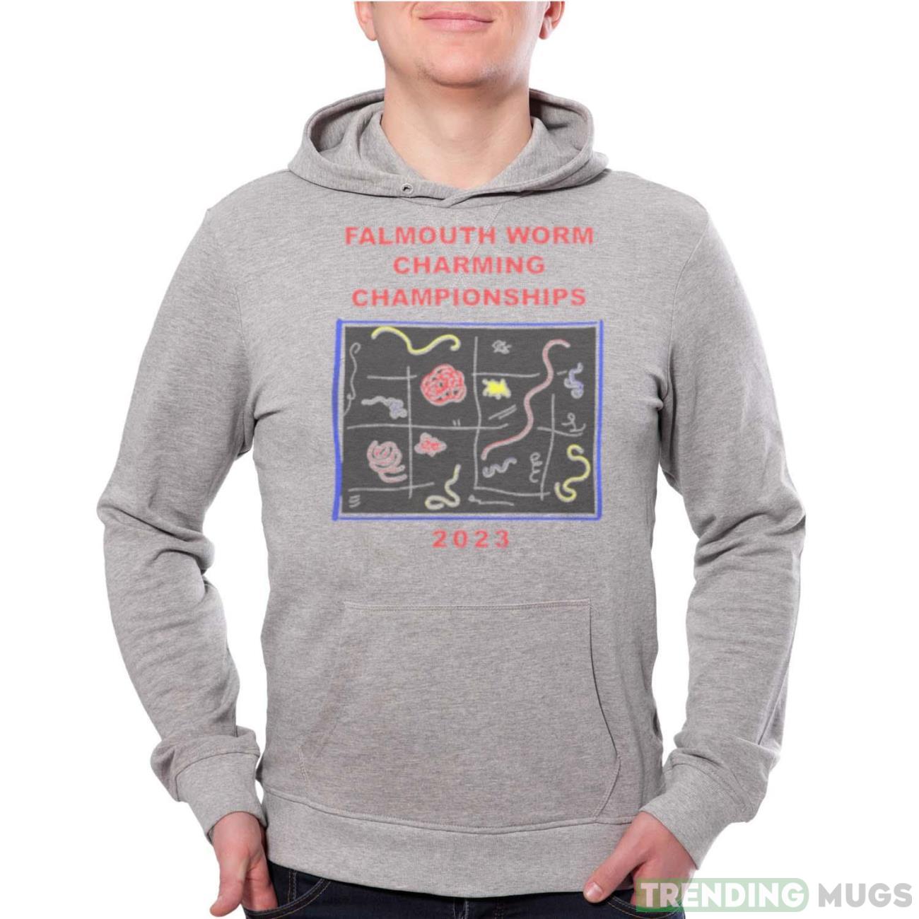 Falmouth Worm Charming Championship 2023 shirt - Grey Unisex Hoodie Falmouth Worm Charming Championship 2023 shirt - Grey Unisex Hoodie
