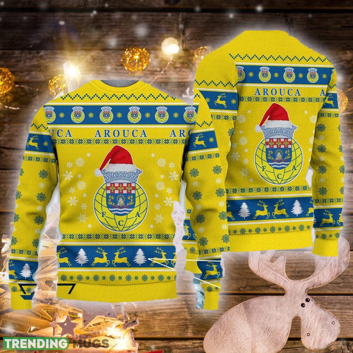 FC Arouca Santa Hat Ugly Christmas Sweater Design Sweatshirt For Fans Gift - FC Arouca Santa Hat Ugly Christmas Sweater Design Sweatshirt For Fans Gift FC Arouca Santa Hat Ugly Christmas Sweater Design Sweatshirt For Fans Gift - FC Arouca Santa Hat Ugly Christmas Sweater Design Sweatshirt For Fans Gift