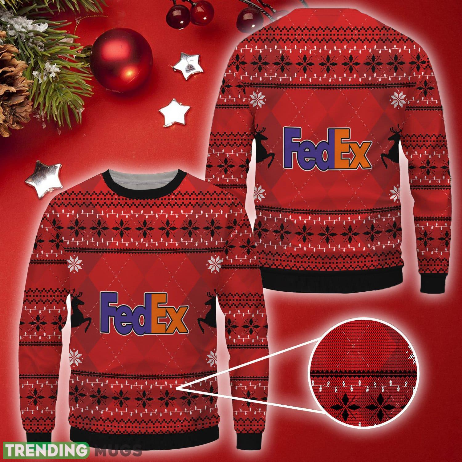 fedex Brand New Celebrate Christmas Wool Sweater For Men Women - fedex Brand New Celebrate Christmas Wool Sweater For Men Women