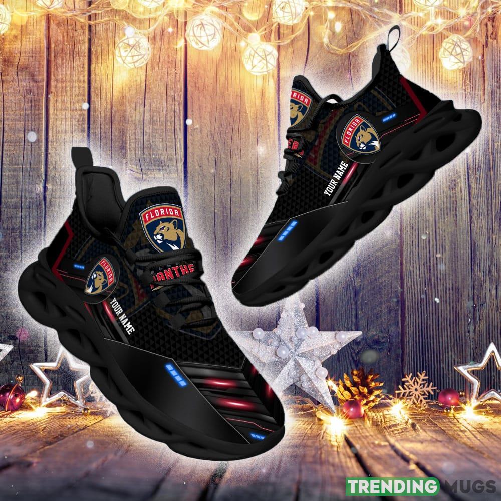 Florida Panthers NHL Sport Black Max Soul Shoes Custom Name Running Sneakers For Fans Gift Max Soul Florida Panthers NHL Sport Black Max Soul Shoes Custom Name Running Sneakers For Fans Gift Max Soul