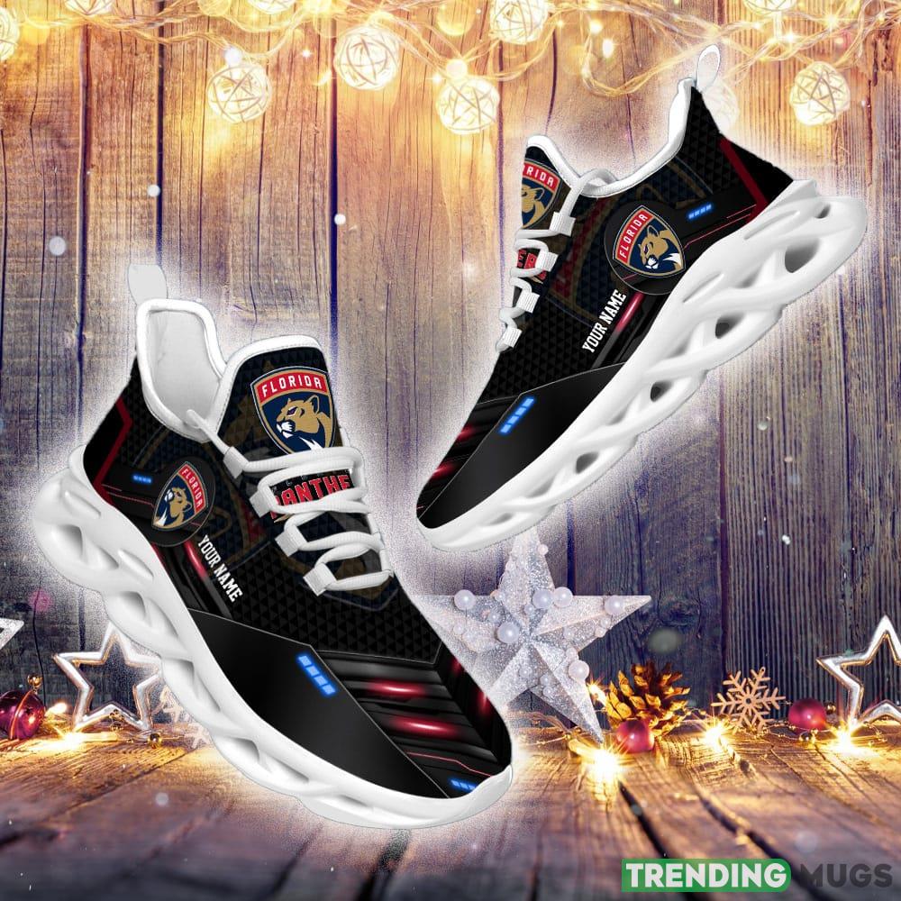 Florida Panthers NHL Sport Black Max Soul Shoes Custom Name Running Sneakers For Fans Gift Max Soul Florida Panthers NHL Sport Black Max Soul Shoes Custom Name Running Sneakers For Fans Gift Max Soul