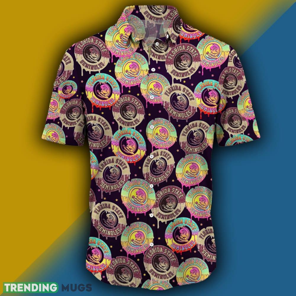 Florida State Seminoles CD Rainbow Pattern Hawaiian Shirt For Men And Women Hawaiian Shirt Florida State Seminoles CD Rainbow Pattern Hawaiian Shirt For Men And Women Hawaiian Shirt