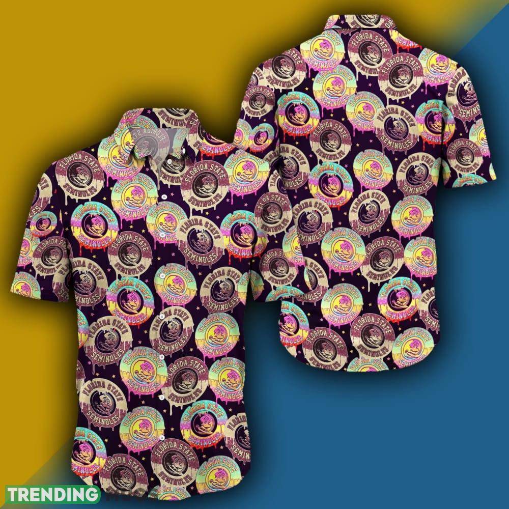 Florida State Seminoles CD Rainbow Pattern Hawaiian Shirt For Men And Women - Florida State Seminoles CD Rainbow Pattern Hawaiian Shirt For Men And Women Photo 2 Florida State Seminoles CD Rainbow Pattern Hawaiian Shirt For Men And Women - Florida State Seminoles CD Rainbow Pattern Hawaiian Shirt For Men And Women Photo 2