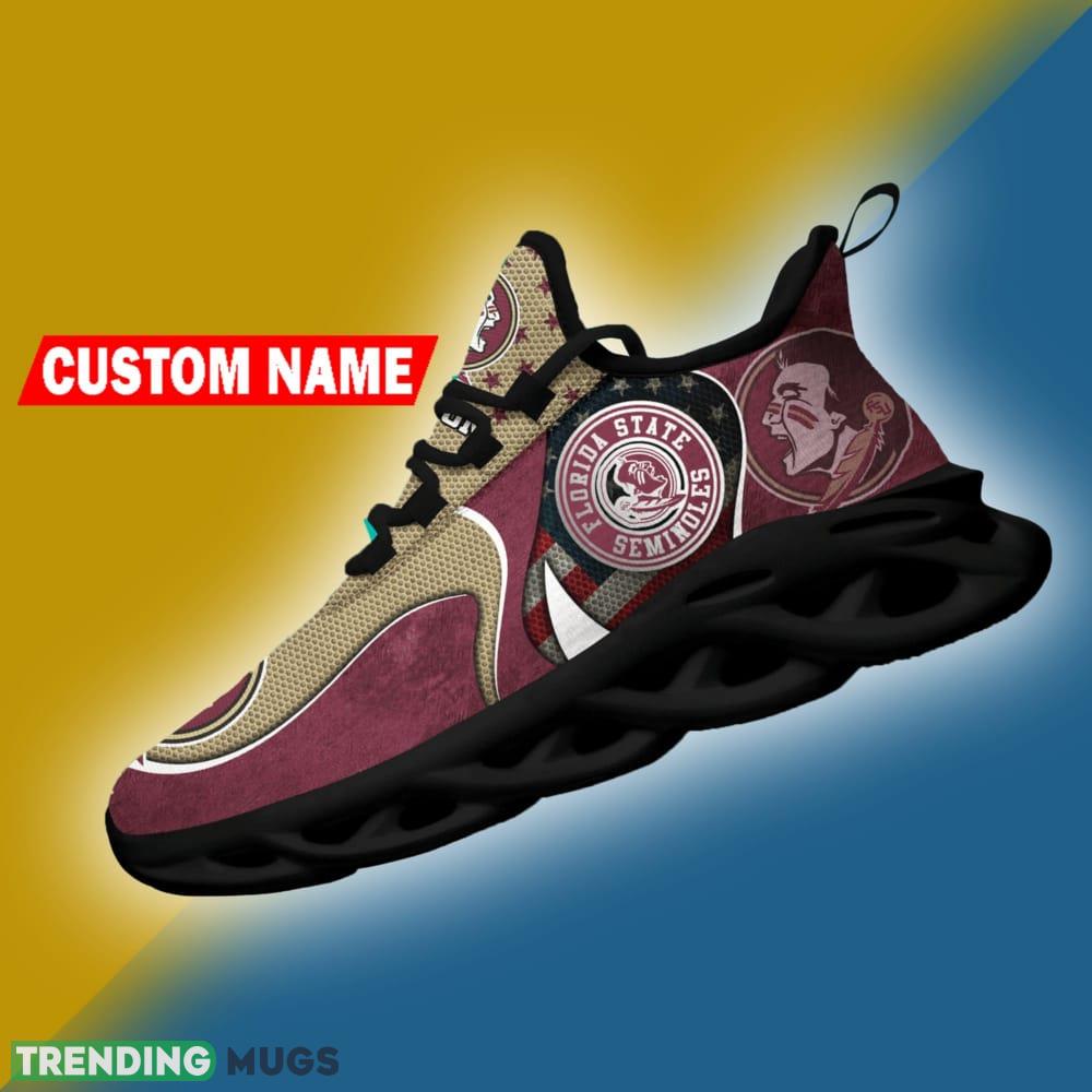 Florida State Seminoles NCAA Logo Flag Running Shoes Personalized Max Soul Sneakers Max Soul Florida State Seminoles NCAA Logo Flag Running Shoes Personalized Max Soul Sneakers Max Soul