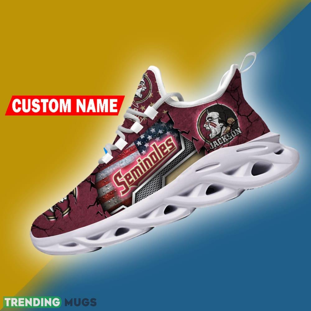 Florida State Seminoles NCAA Sport Sneakers Flag Pattern Max Soul Shoes Personalized - Florida State Seminoles NCAA Sport Sneakers Flag Pattern Max Soul Shoes Personalized Photo 4 Florida State Seminoles NCAA Sport Sneakers Flag Pattern Max Soul Shoes Personalized - Florida State Seminoles NCAA Sport Sneakers Flag Pattern Max Soul Shoes Personalized Photo 4