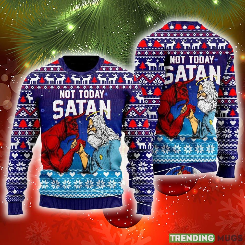 Funny Jesus Not Today Satan Ugly Christmas Sweater Gift For Men And Women - Funny Jesus Not Today Satan Ugly Christmas Sweater Gift For Men And Women Funny Jesus Not Today Satan Ugly Christmas Sweater Gift For Men And Women - Funny Jesus Not Today Satan Ugly Christmas Sweater Gift For Men And Women