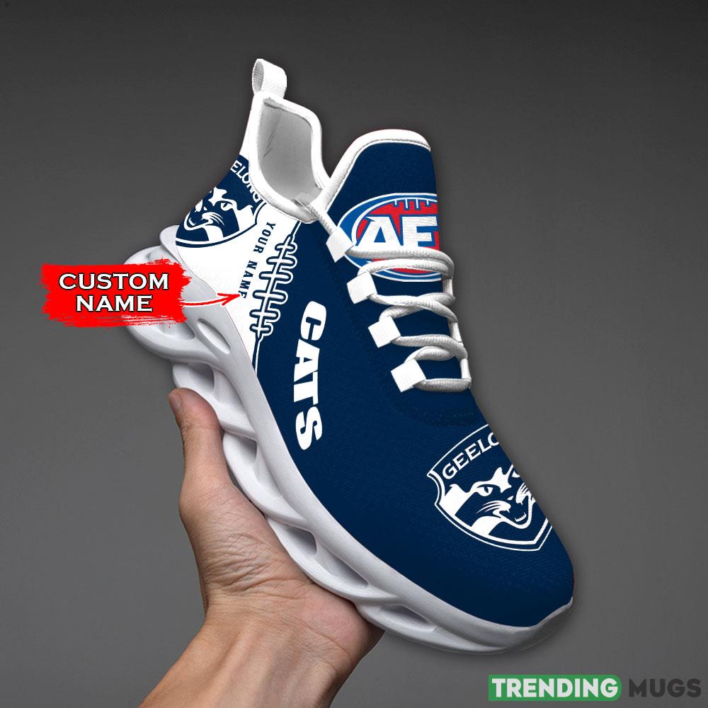 Geelong Cats AFL Clunky Shoes Custom Name Running Sneakers For Fans Gift Max Soul Geelong Cats AFL Clunky Shoes Custom Name Running Sneakers For Fans Gift Max Soul