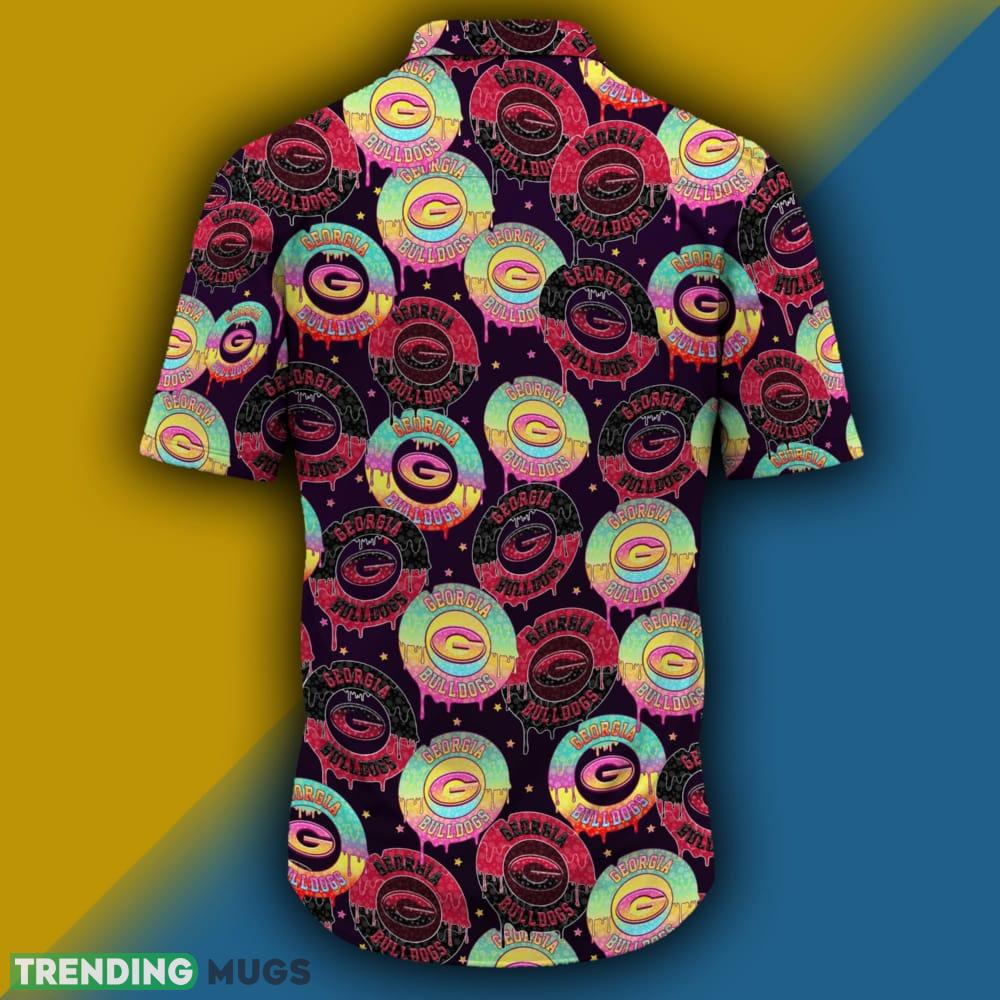 Georgia Bulldogs CD Rainbow Pattern Hawaiian Shirt For Men And Women Hawaiian Shirt Georgia Bulldogs CD Rainbow Pattern Hawaiian Shirt For Men And Women Hawaiian Shirt