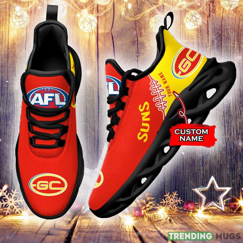 Gold Coast Suns AFL Clunky Shoes Custom Name Running Sneakers For Fans Gift Max Soul Gold Coast Suns AFL Clunky Shoes Custom Name Running Sneakers For Fans Gift Max Soul