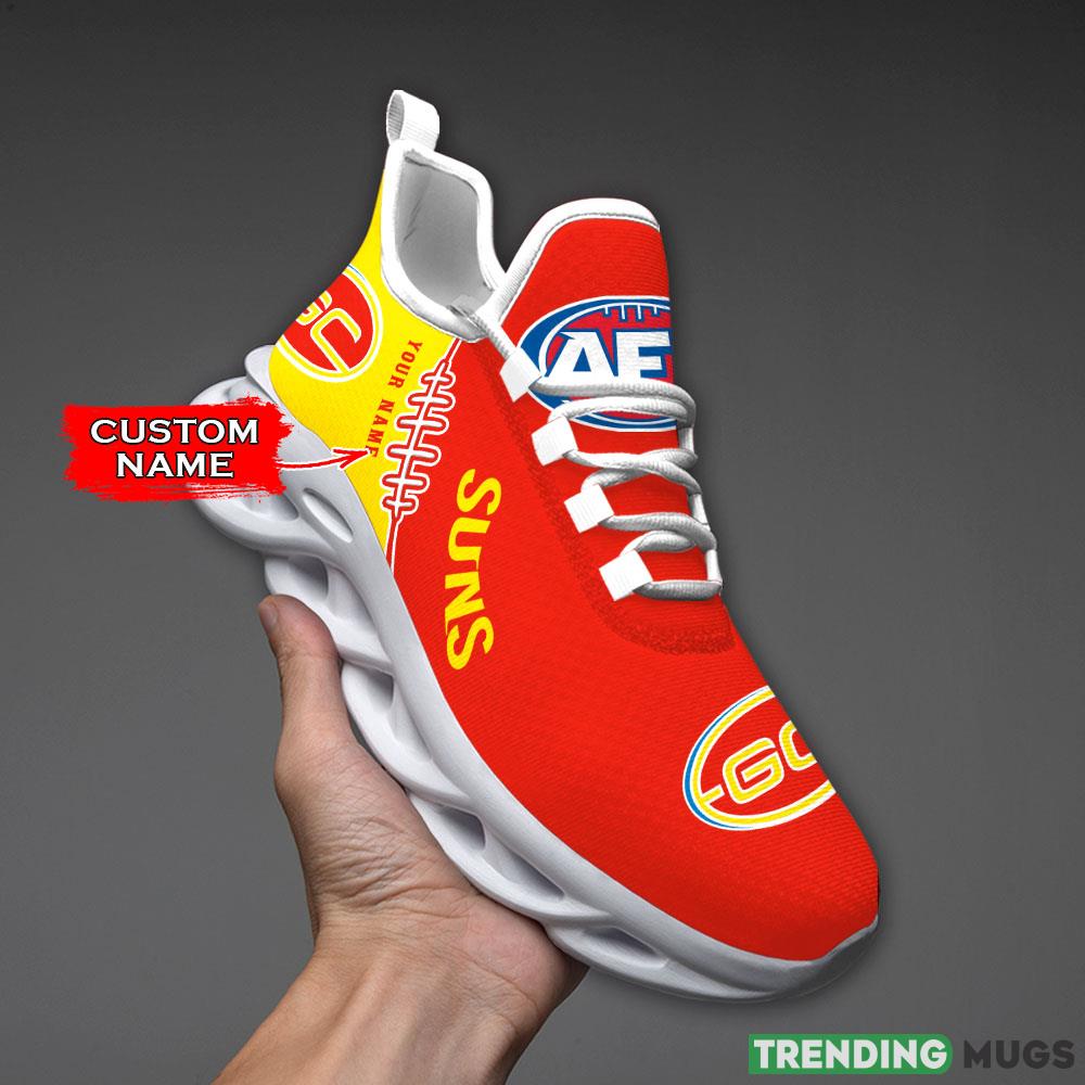 Gold Coast Suns AFL Clunky Shoes Custom Name Running Sneakers For Fans Gift Max Soul Gold Coast Suns AFL Clunky Shoes Custom Name Running Sneakers For Fans Gift Max Soul