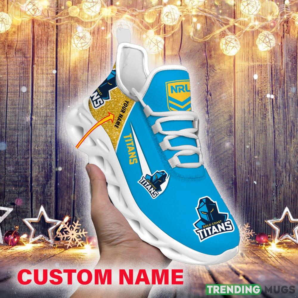 Gold Coast Titans NRL Glitter Max Soul Shoes Custom Name Running Sneakers For Fans Gift - Gold Coast Titans-NRL Glitter Personalized Max Soul Shoes_1 Gold Coast Titans NRL Glitter Max Soul Shoes Custom Name Running Sneakers For Fans Gift - Gold Coast Titans-NRL Glitter Personalized Max Soul Shoes_1