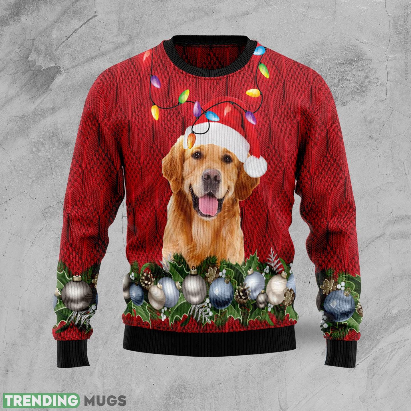 Golden Retriever Beauty Ugly Christmas Sweater Gift Men Women - Golden Retriever Christmas Beauty TY2311 unisex womens & mens, couples matching, friends, funny family ugly christmas holiday sweater gifts (plus size available)_1 Golden Retriever Beauty Ugly Christmas Sweater Gift Men Women - Golden Retriever Christmas Beauty TY2311 unisex womens & mens, couples matching, friends, funny family ugly christmas holiday sweater gifts (plus size available)_1