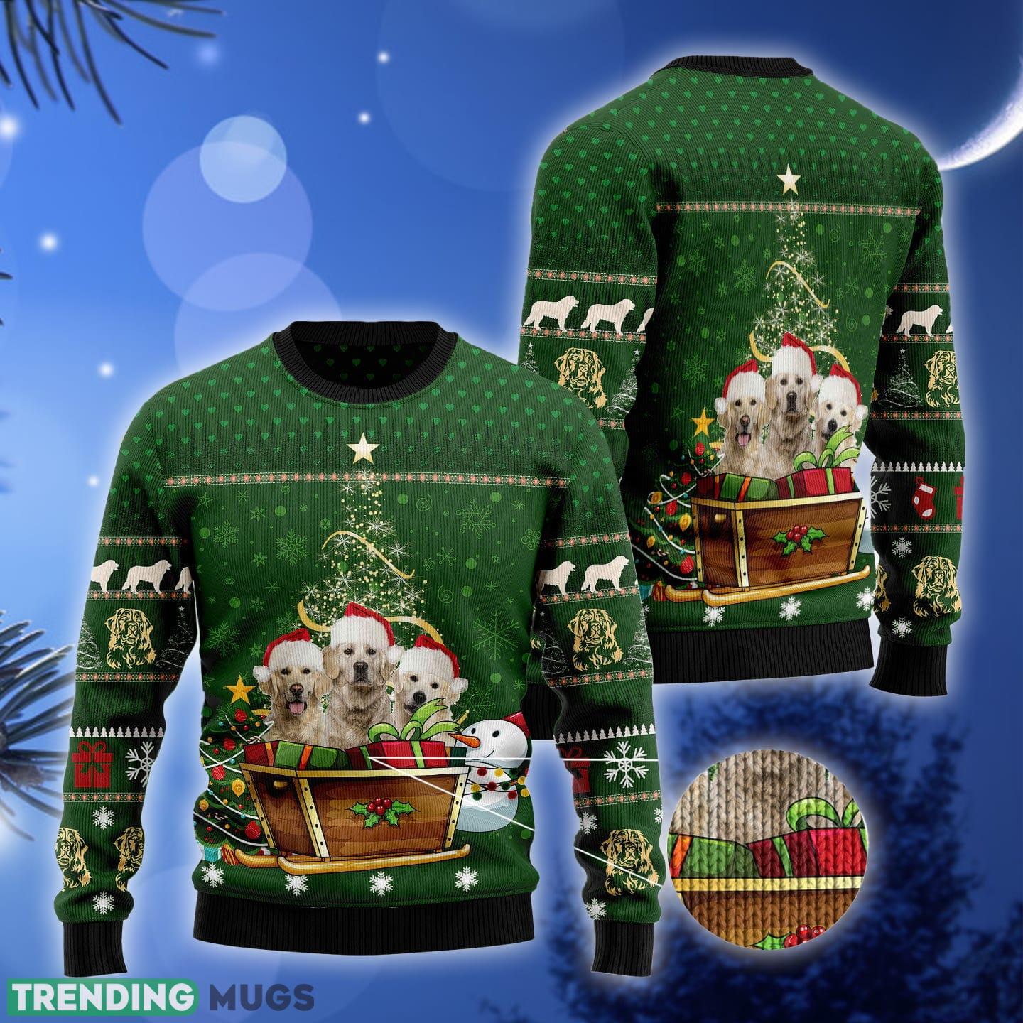 Golden Retriever Group Xmas Ugly Christmas Sweater Gift Men Women 3D Sweater Golden Retriever Group Xmas Ugly Christmas Sweater Gift Men Women 3D Sweater
