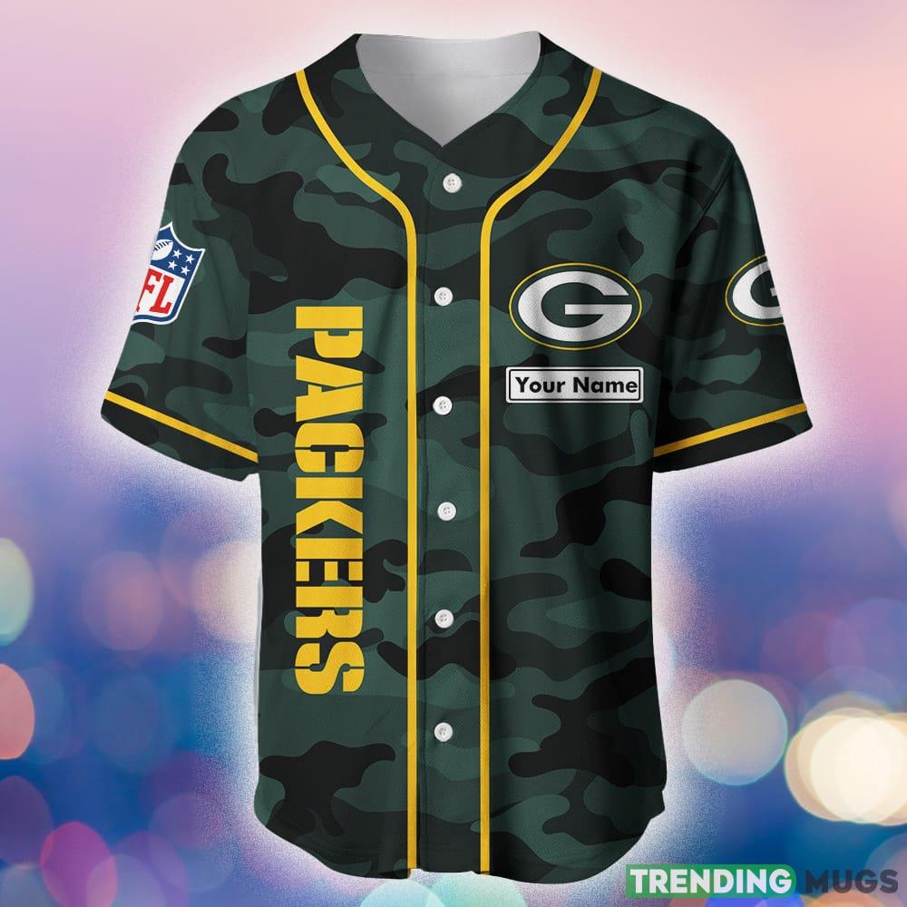 Green Bay Packers Baseball Jersey Shirt NFL Fan Gifts Custom Name For Men And Women Football Jersey Green Bay Packers Baseball Jersey Shirt NFL Fan Gifts Custom Name For Men And Women Football Jersey