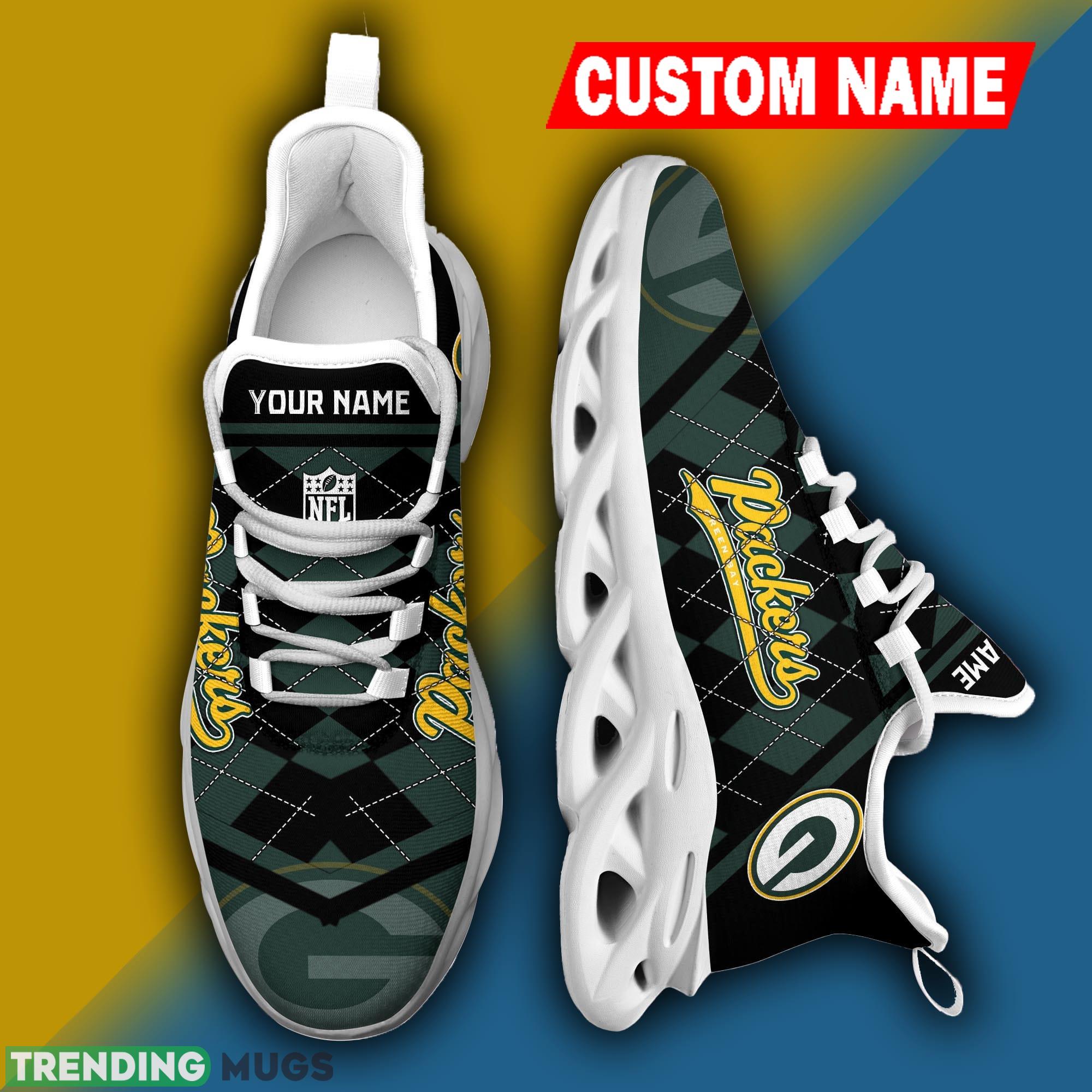 Green Bay Packers NFL Christmas Sneakers Fusion Personalized Max Soul Shoes Max Soul Green Bay Packers NFL Christmas Sneakers Fusion Personalized Max Soul Shoes Max Soul