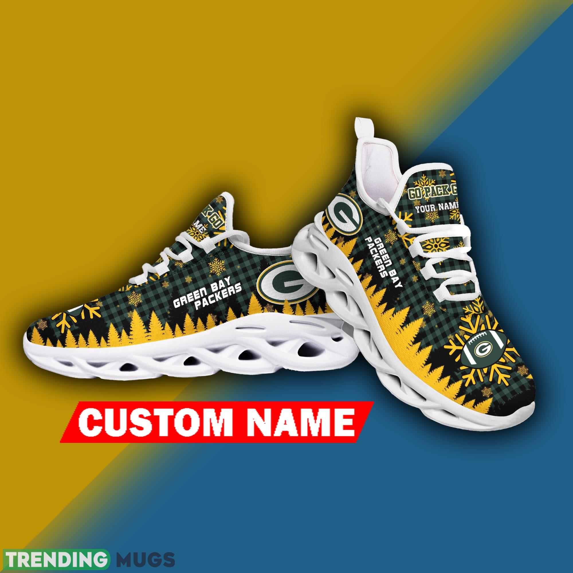 Green Bay Packers NFL Christmas Sneakers Influence Personalized Max Soul Shoes Max Soul Green Bay Packers NFL Christmas Sneakers Influence Personalized Max Soul Shoes Max Soul