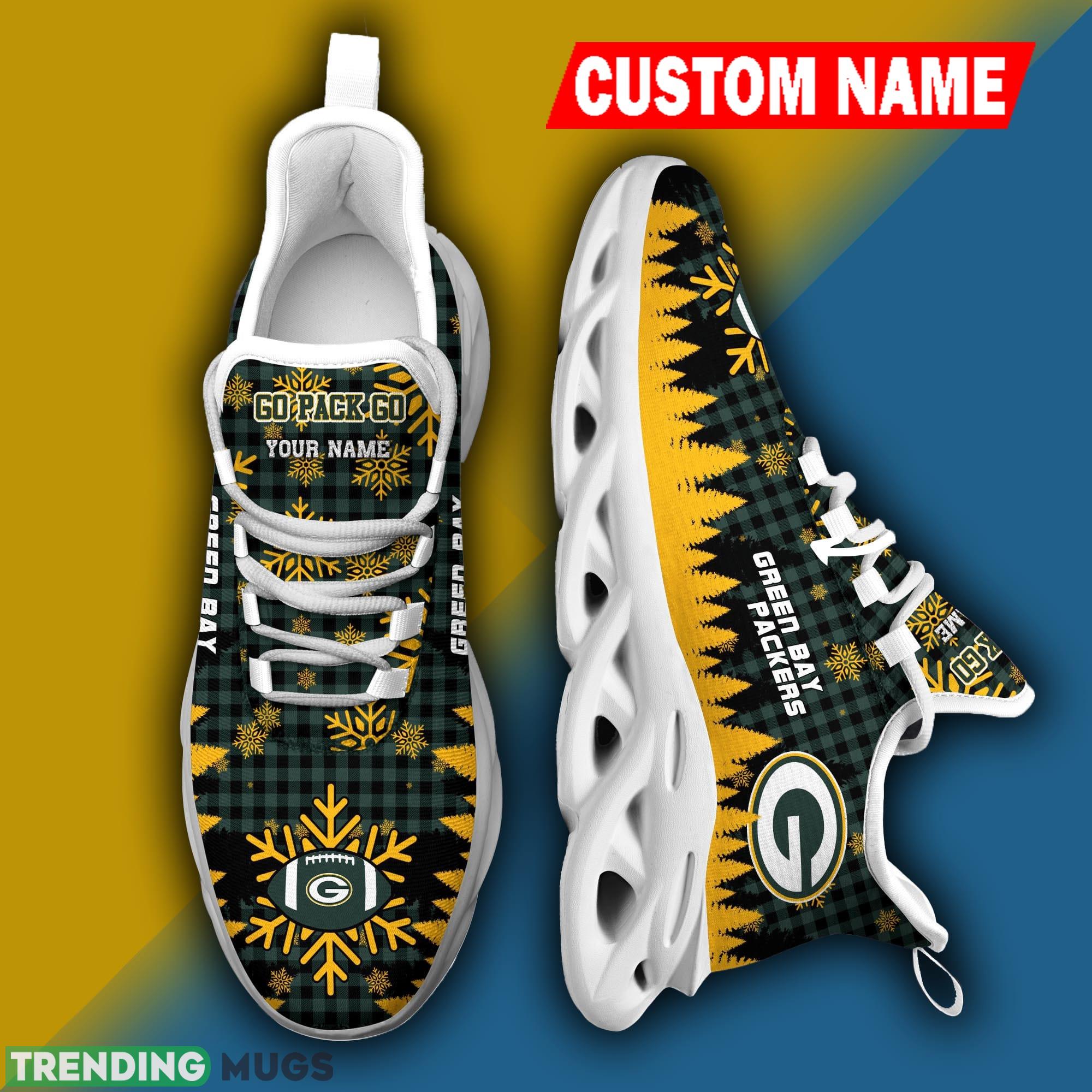 Green Bay Packers NFL Christmas Sneakers Influence Personalized Max Soul Shoes Max Soul Green Bay Packers NFL Christmas Sneakers Influence Personalized Max Soul Shoes Max Soul