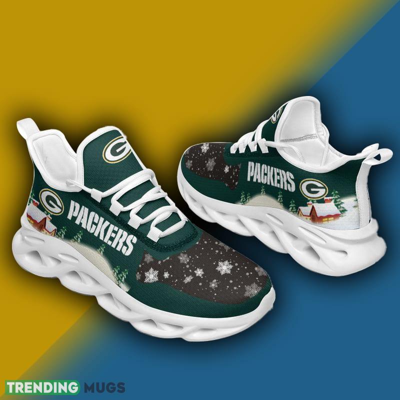 Green Bay Packers X max Pattern Print Max Soul Shoes Creative Christmas Sneakers Max Soul Green Bay Packers X max Pattern Print Max Soul Shoes Creative Christmas Sneakers Max Soul