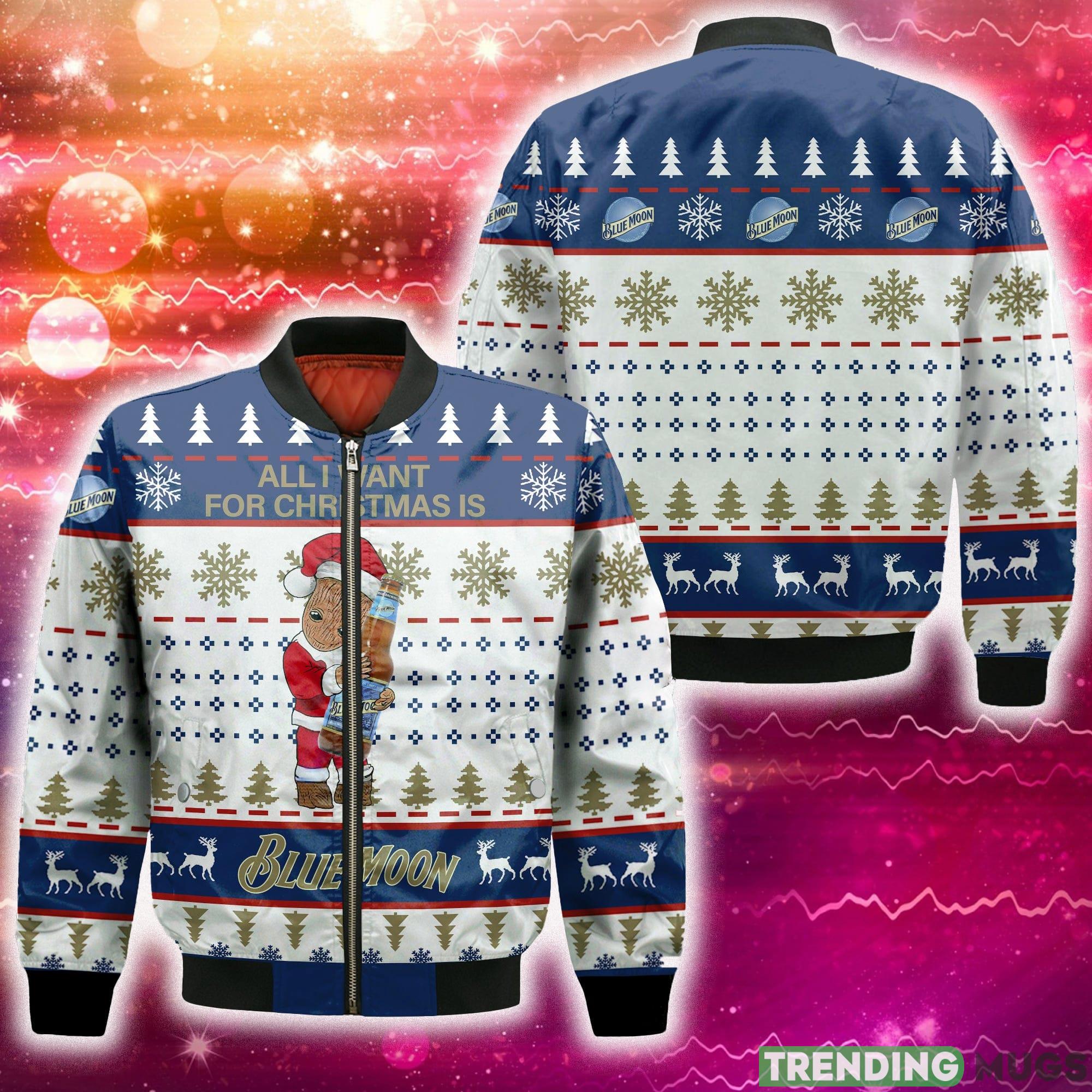 Groot All I Need For Christmas Is Blue Moon 3D Bomber AOP For Men And Women Gift Christmas - Groot All I Need For Christmas Is Blue Moon 3D Bomber AOP For Men And Women Gift Christmas Groot All I Need For Christmas Is Blue Moon 3D Bomber AOP For Men And Women Gift Christmas - Groot All I Need For Christmas Is Blue Moon 3D Bomber AOP For Men And Women Gift Christmas