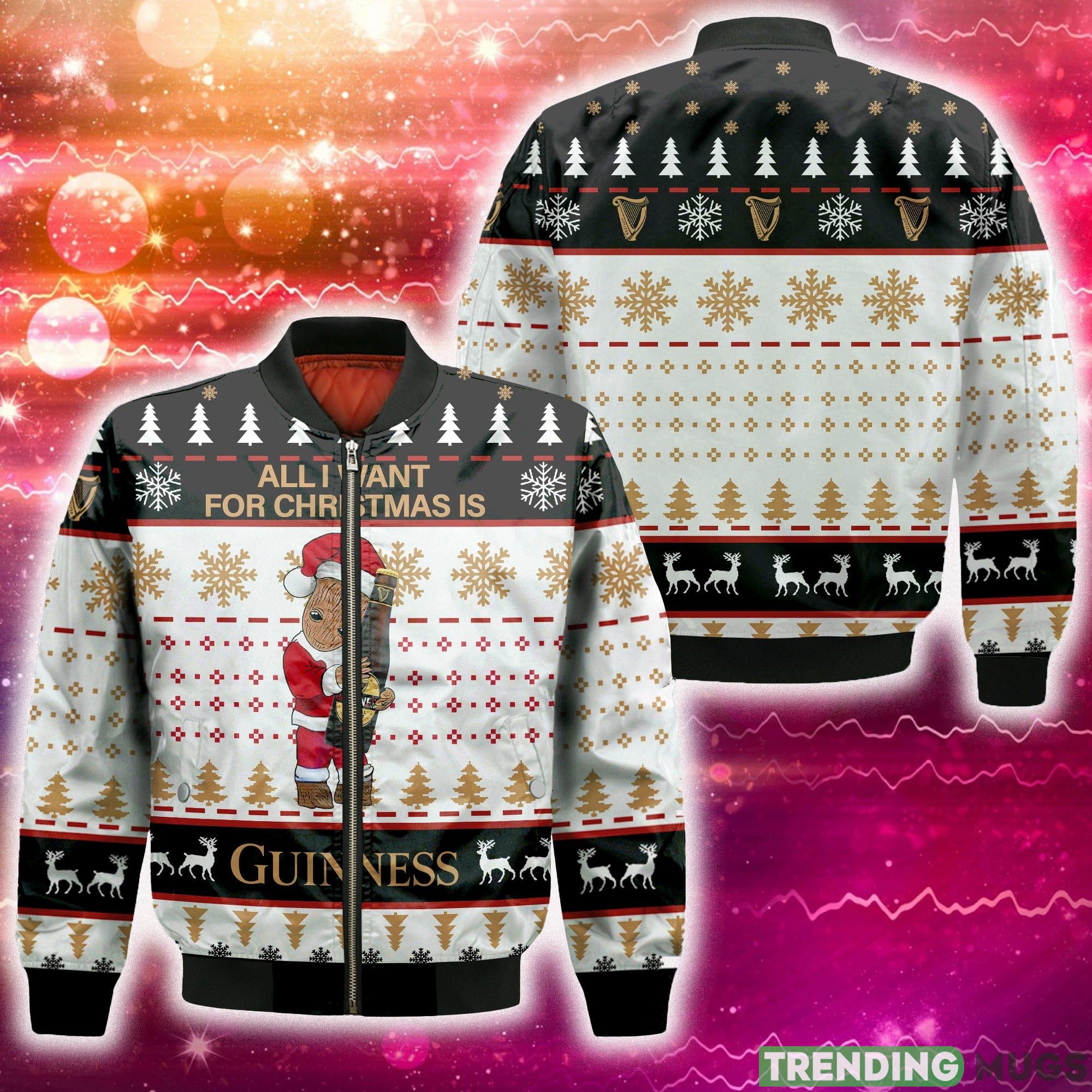 Groot All I Need For Christmas Is Guinness 3D Bomber AOP For Men And Women Gift Christmas - Groot All I Need For Christmas Is Guinness 3D Bomber AOP For Men And Women Gift Christmas Groot All I Need For Christmas Is Guinness 3D Bomber AOP For Men And Women Gift Christmas - Groot All I Need For Christmas Is Guinness 3D Bomber AOP For Men And Women Gift Christmas
