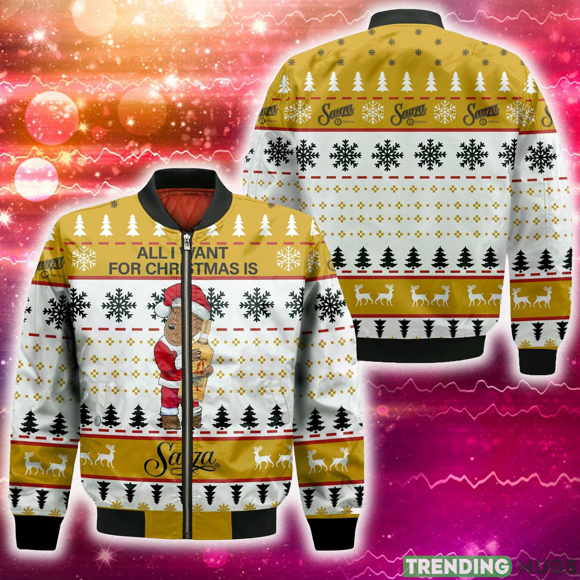 Groot All I Need For Christmas Is Sauza Tequila 3D Bomber AOP For Men And Women Gift Christmas - Groot All I Need For Christmas Is Sauza Tequila 3D Bomber AOP For Men And Women Gift Christmas Groot All I Need For Christmas Is Sauza Tequila 3D Bomber AOP For Men And Women Gift Christmas - Groot All I Need For Christmas Is Sauza Tequila 3D Bomber AOP For Men And Women Gift Christmas