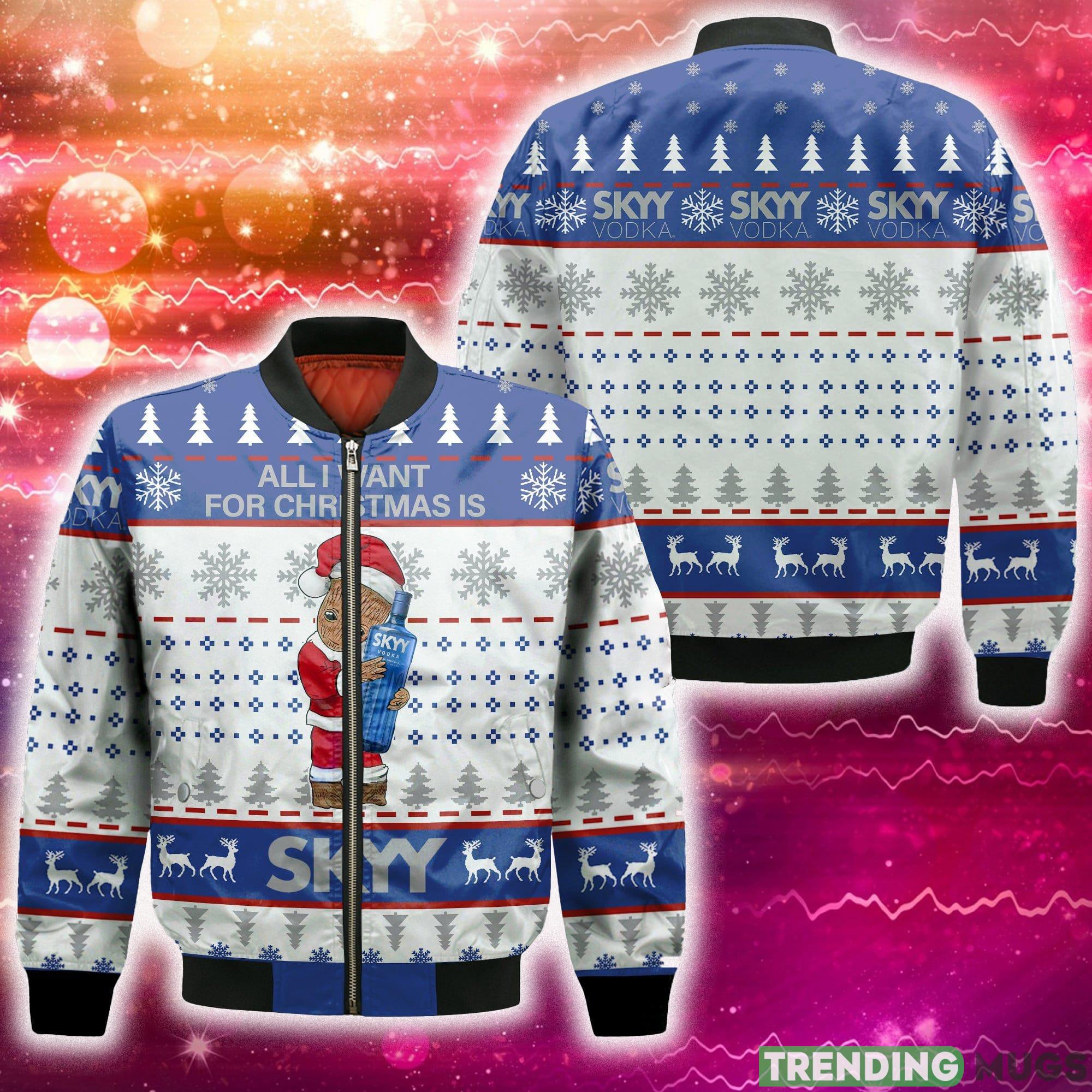 Groot All I Need For Christmas Is SKYY vodka 3D Bomber AOP For Men And Women Gift Christmas - Groot All I Need For Christmas Is SKYY vodka 3D Bomber AOP For Men And Women Gift Christmas Groot All I Need For Christmas Is SKYY vodka 3D Bomber AOP For Men And Women Gift Christmas - Groot All I Need For Christmas Is SKYY vodka 3D Bomber AOP For Men And Women Gift Christmas