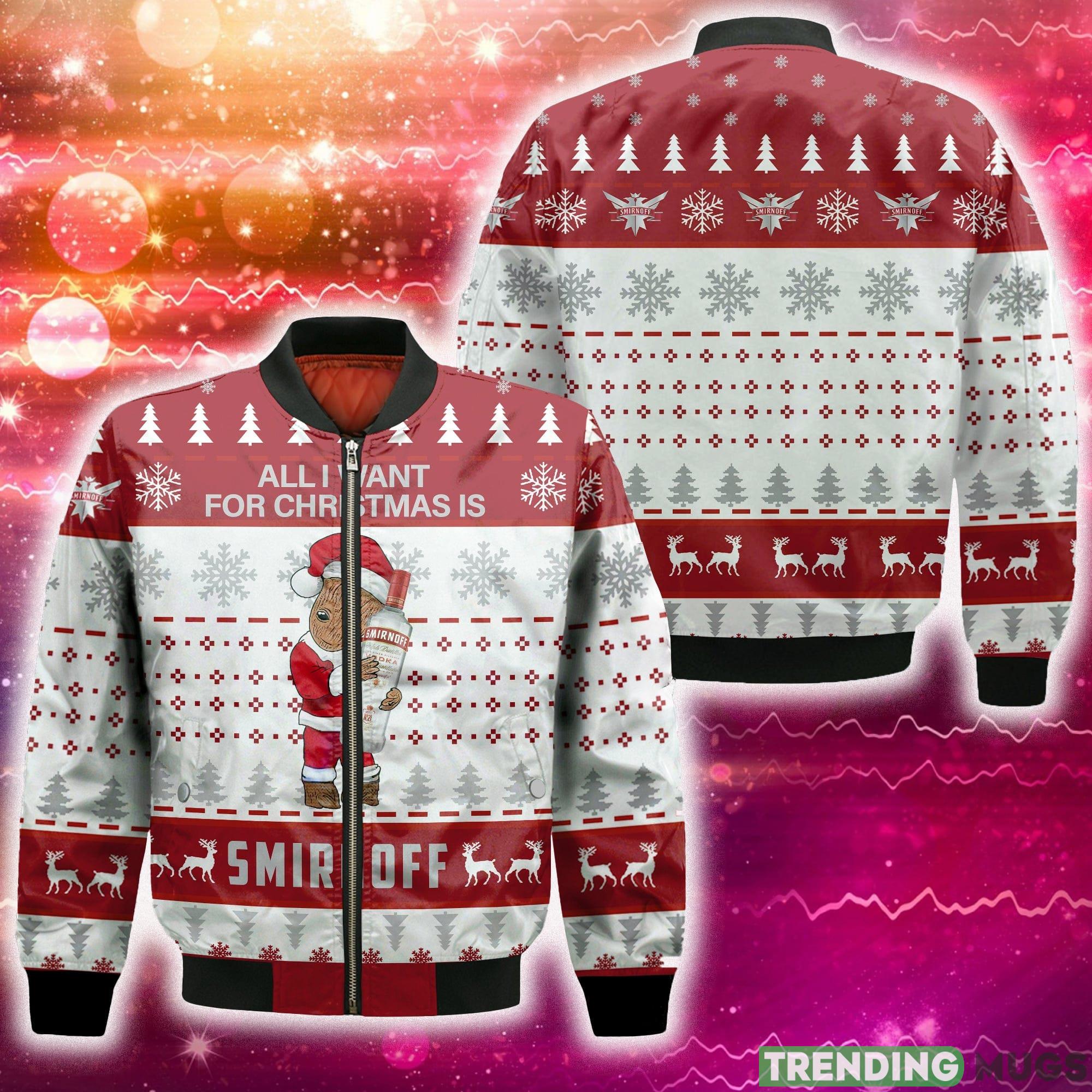 Groot All I Need For Christmas Is Smirnoff Vodka 3D Bomber AOP For Men And Women Gift Christmas - Groot All I Need For Christmas Is Smirnoff Vodka 3D Bomber AOP For Men And Women Gift Christmas Groot All I Need For Christmas Is Smirnoff Vodka 3D Bomber AOP For Men And Women Gift Christmas - Groot All I Need For Christmas Is Smirnoff Vodka 3D Bomber AOP For Men And Women Gift Christmas