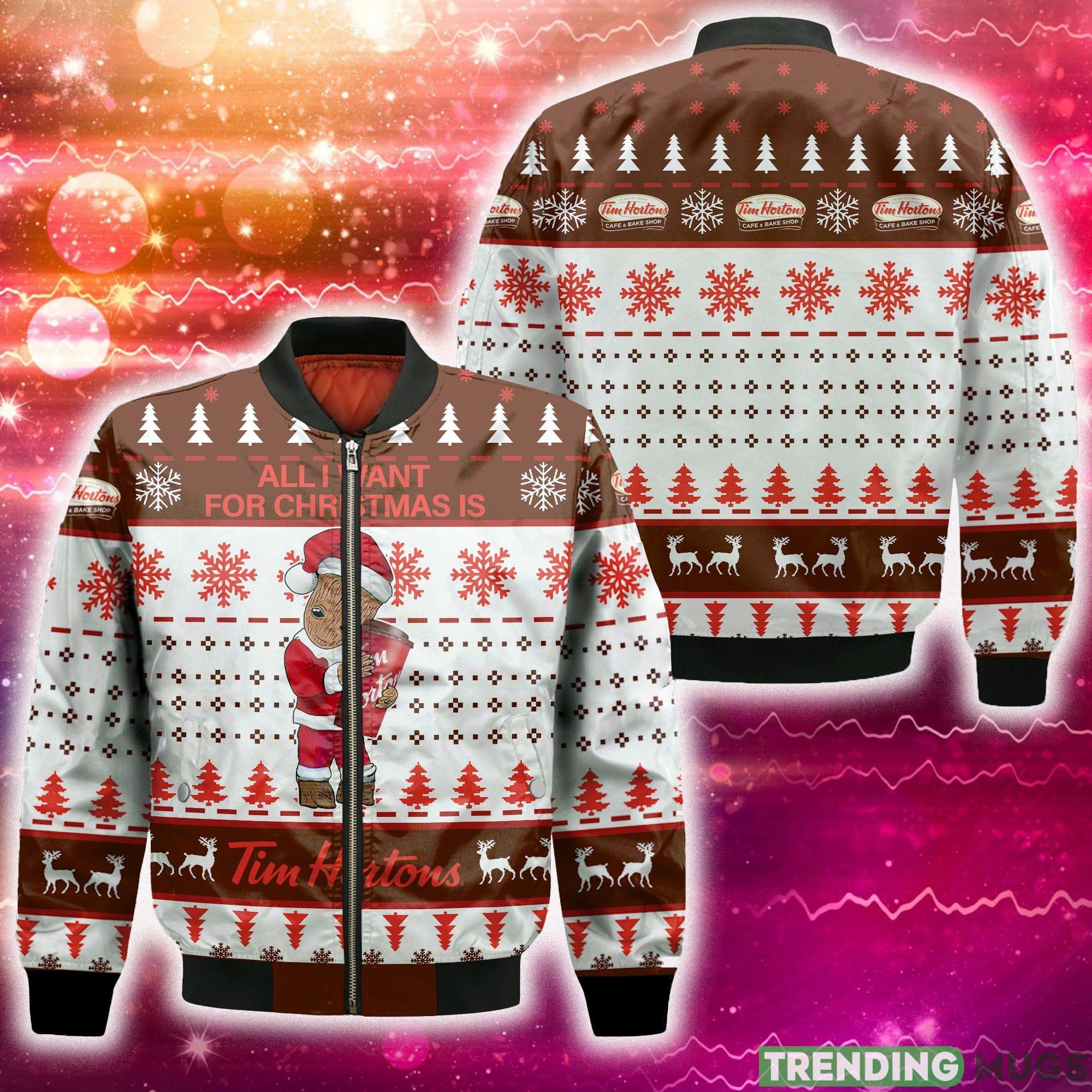 Groot All I Need For Christmas Is Tim Hortons 3D Bomber AOP For Men And Women Gift Christmas - Groot All I Need For Christmas Is Tim Hortons 3D Bomber AOP For Men And Women Gift Christmas Groot All I Need For Christmas Is Tim Hortons 3D Bomber AOP For Men And Women Gift Christmas - Groot All I Need For Christmas Is Tim Hortons 3D Bomber AOP For Men And Women Gift Christmas