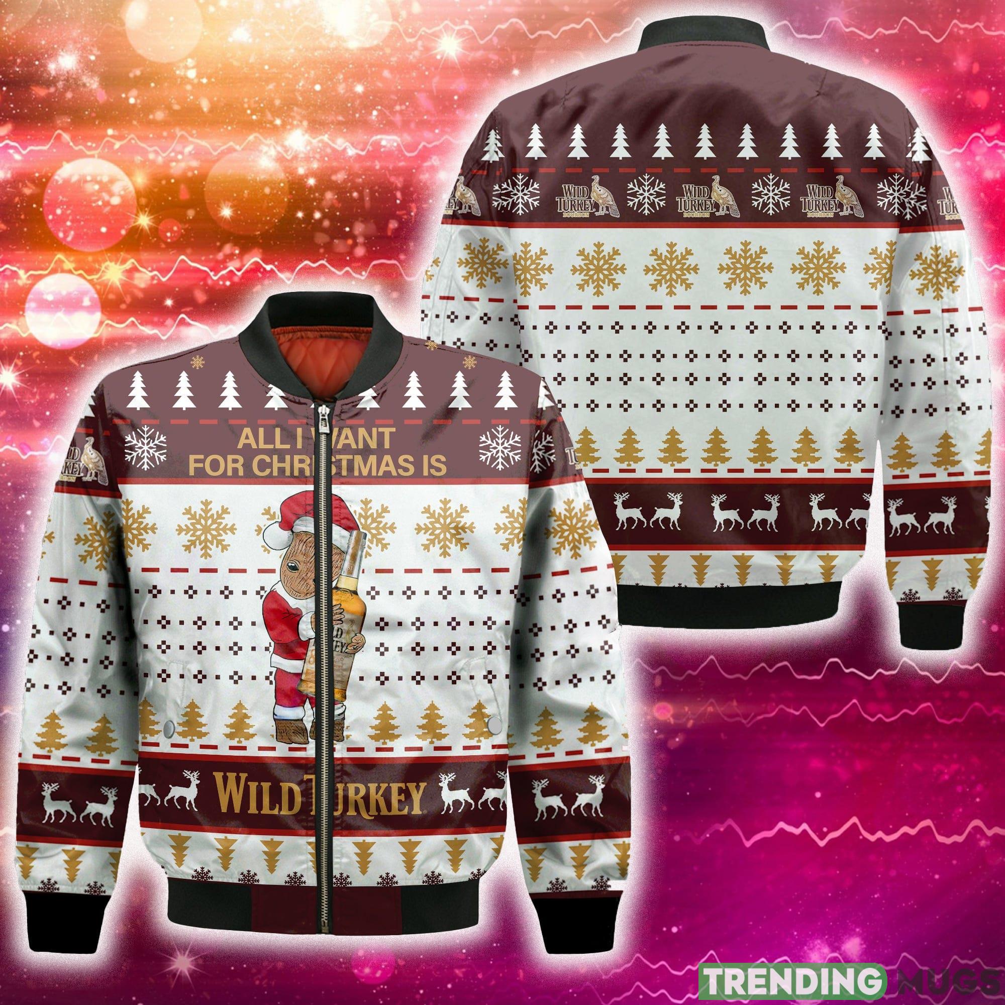 Groot All I Need For Christmas Is Wild Turkey 3D Bomber AOP For Men And Women Gift Christmas - Groot All I Need For Christmas Is Wild Turkey 3D Bomber AOP For Men And Women Gift Christmas Groot All I Need For Christmas Is Wild Turkey 3D Bomber AOP For Men And Women Gift Christmas - Groot All I Need For Christmas Is Wild Turkey 3D Bomber AOP For Men And Women Gift Christmas