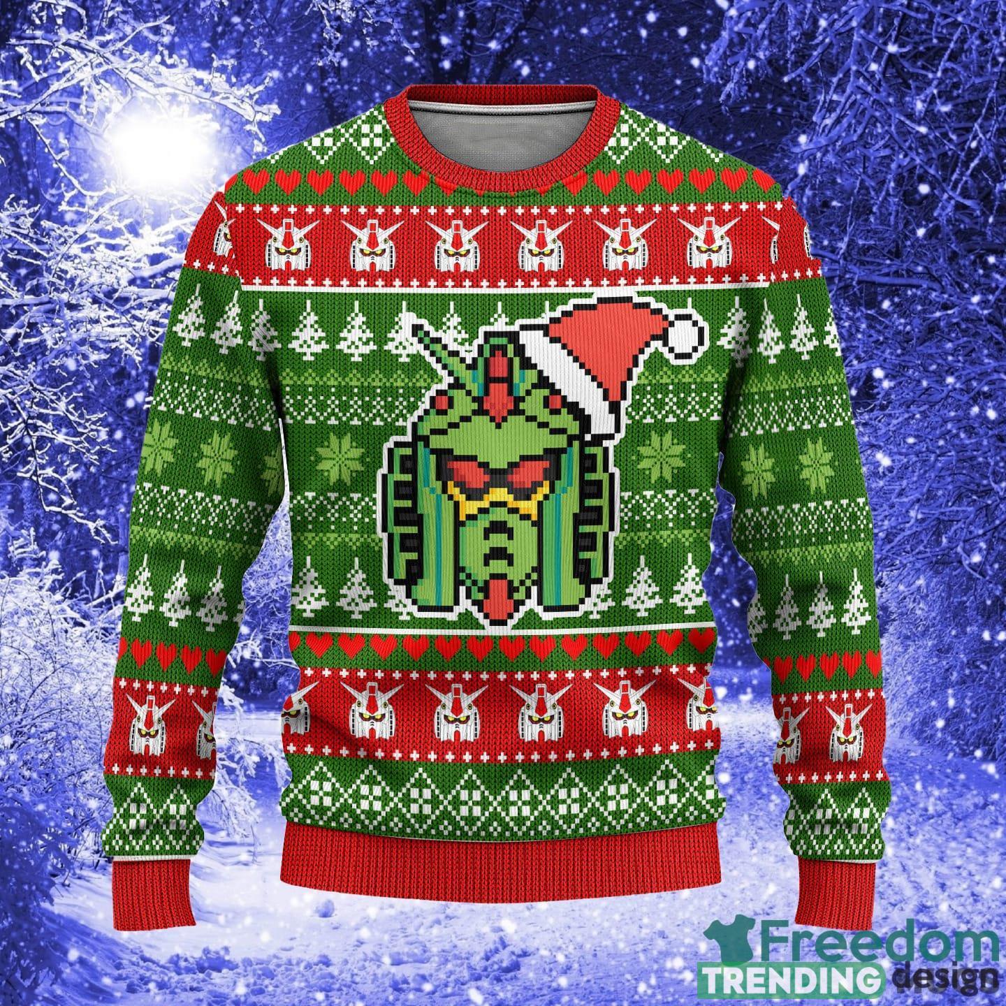 Gundam Anime Custom Xmas Women Mens Ugly Christmas 3D Knitted Sweater 3D Sweater Gundam Anime Custom Xmas Women Mens Ugly Christmas 3D Knitted Sweater 3D Sweater