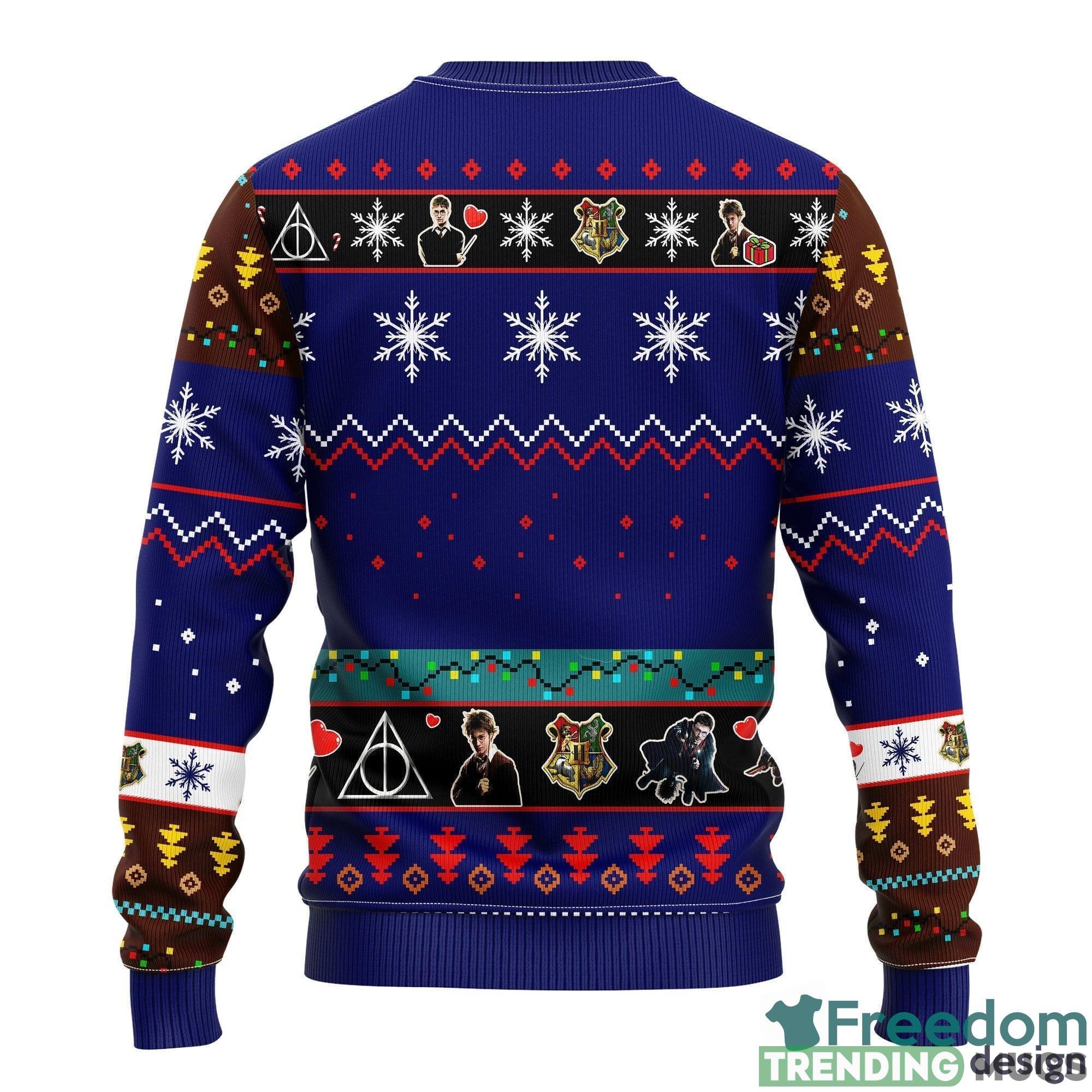 Harry Potter Blue 1 Thanksgiving Women Mens Ugly Christmas 3D Knitted Sweater 3D Sweater Harry Potter Blue 1 Thanksgiving Women Mens Ugly Christmas 3D Knitted Sweater 3D Sweater