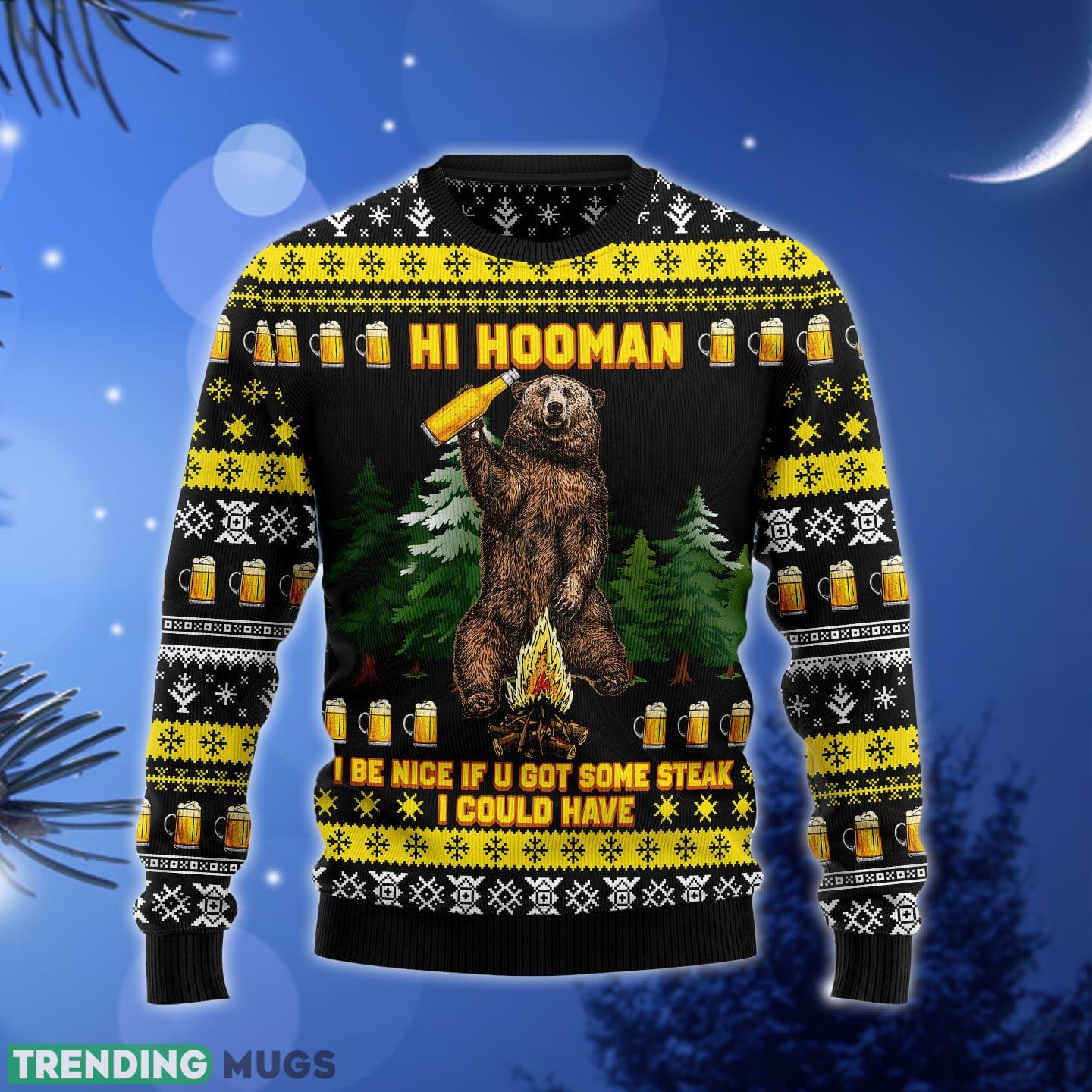 Hi Hooman Ugly Christmas Sweater Gift Men Women - Hi Hooman HZ120702 unisex womens & mens, couples matching, friends, funny family ugly christmas holiday sweater gifts (plus size available)_1 Hi Hooman Ugly Christmas Sweater Gift Men Women - Hi Hooman HZ120702 unisex womens & mens, couples matching, friends, funny family ugly christmas holiday sweater gifts (plus size available)_1