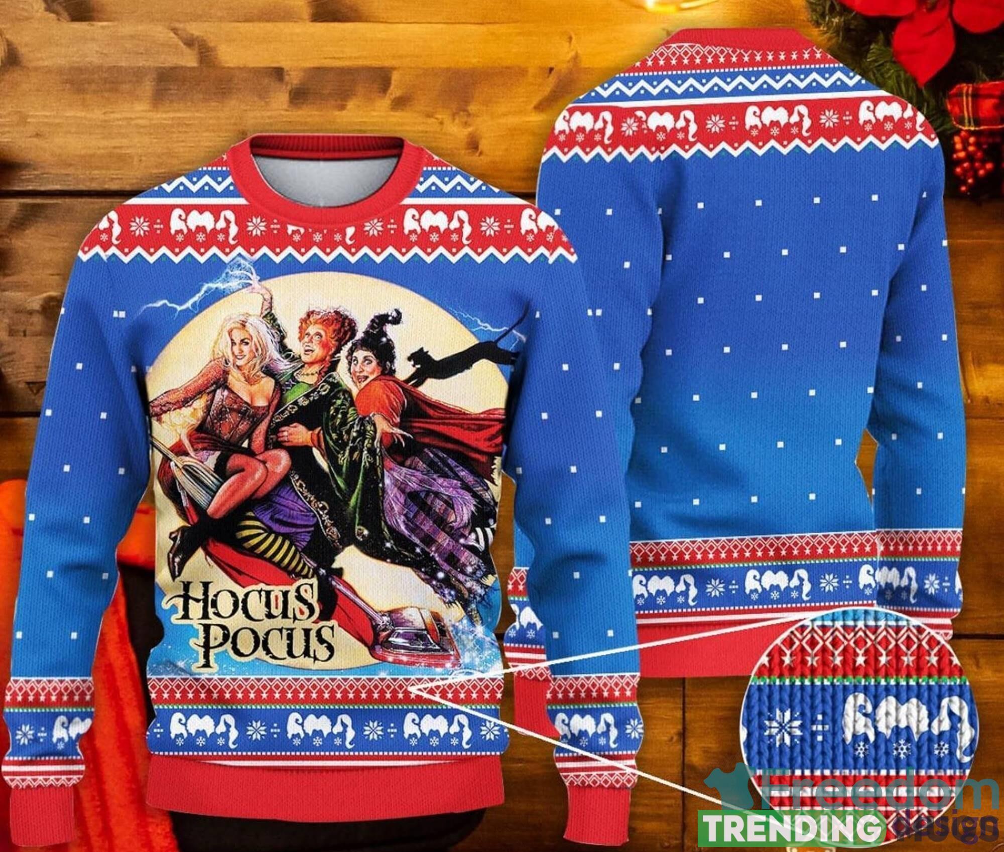 Hocus Pocus Ugly Sweater Sanderson Sisters Christmas Ugly Sweater Witch Halloween Halloween Party - Hocus Pocus Ugly Sweater  Sanderson Sisters Christmas Ugly Sweater Witch Halloween Shirt  Halloween Party Shirt_1
