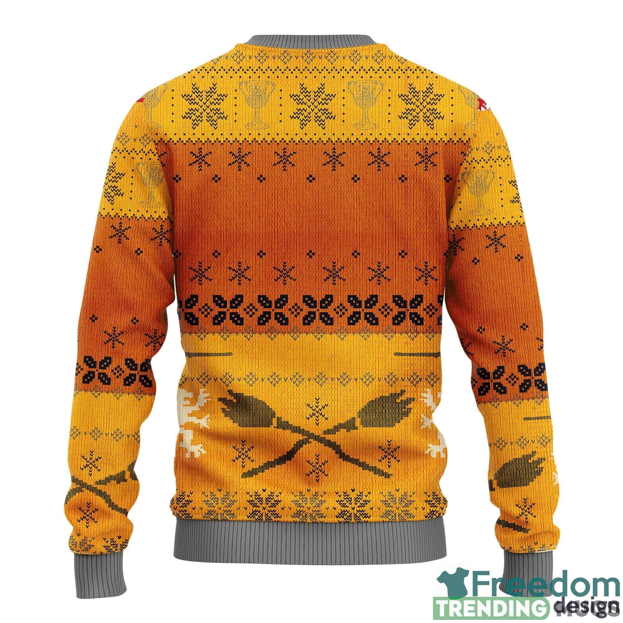 Hufflepuff Thanksgiving Women Mens Ugly Christmas 3D Knitted Sweater 3D Sweater Hufflepuff Thanksgiving Women Mens Ugly Christmas 3D Knitted Sweater 3D Sweater