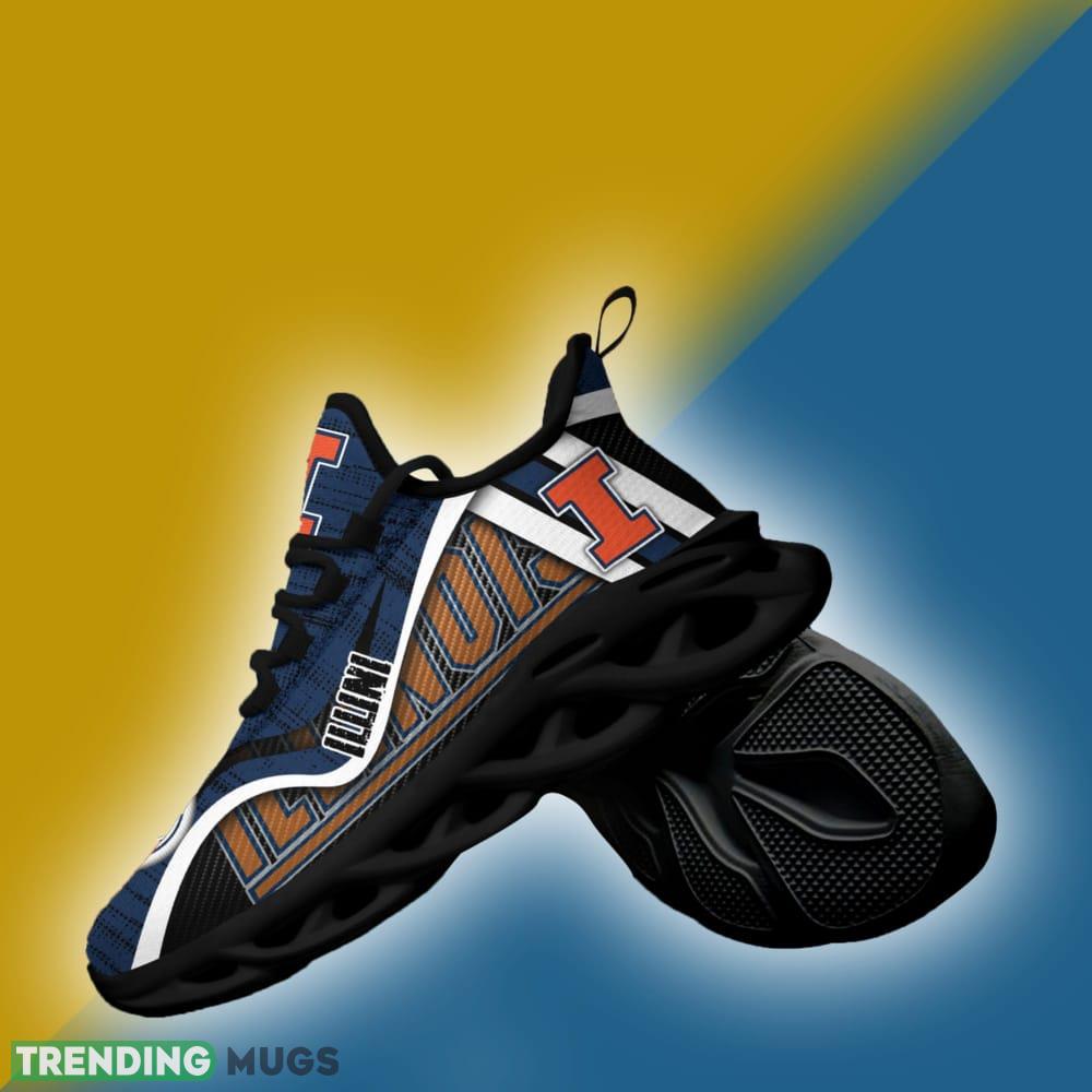 Illinois Fighting Illini NCAA Max Soul Shoes Vintage Clunky Sneakers For Men And Women Max Soul Illinois Fighting Illini NCAA Max Soul Shoes Vintage Clunky Sneakers For Men And Women Max Soul