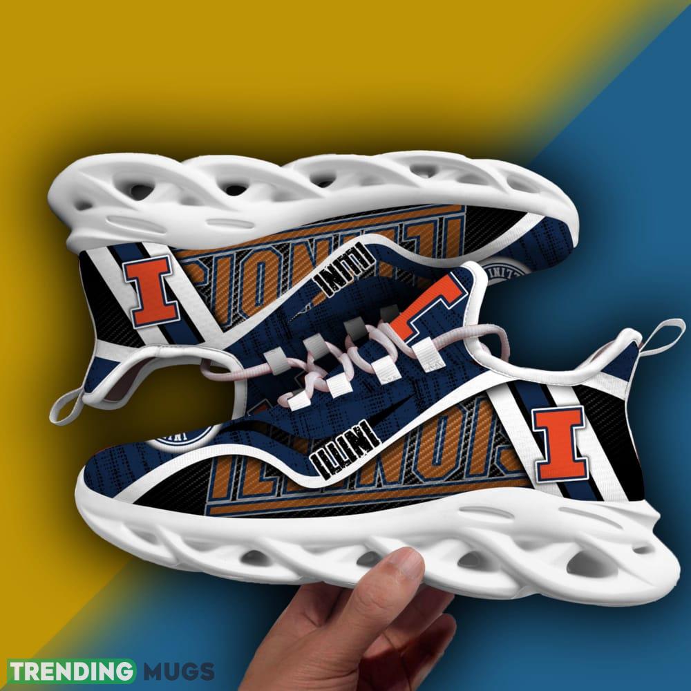 Illinois Fighting Illini NCAA Max Soul Shoes Vintage Clunky Sneakers For Men And Women - Illinois Fighting Illini NCAA Max Soul Shoes Vintage Clunky Sneakers For Men And Women Photo 2 Illinois Fighting Illini NCAA Max Soul Shoes Vintage Clunky Sneakers For Men And Women - Illinois Fighting Illini NCAA Max Soul Shoes Vintage Clunky Sneakers For Men And Women Photo 2