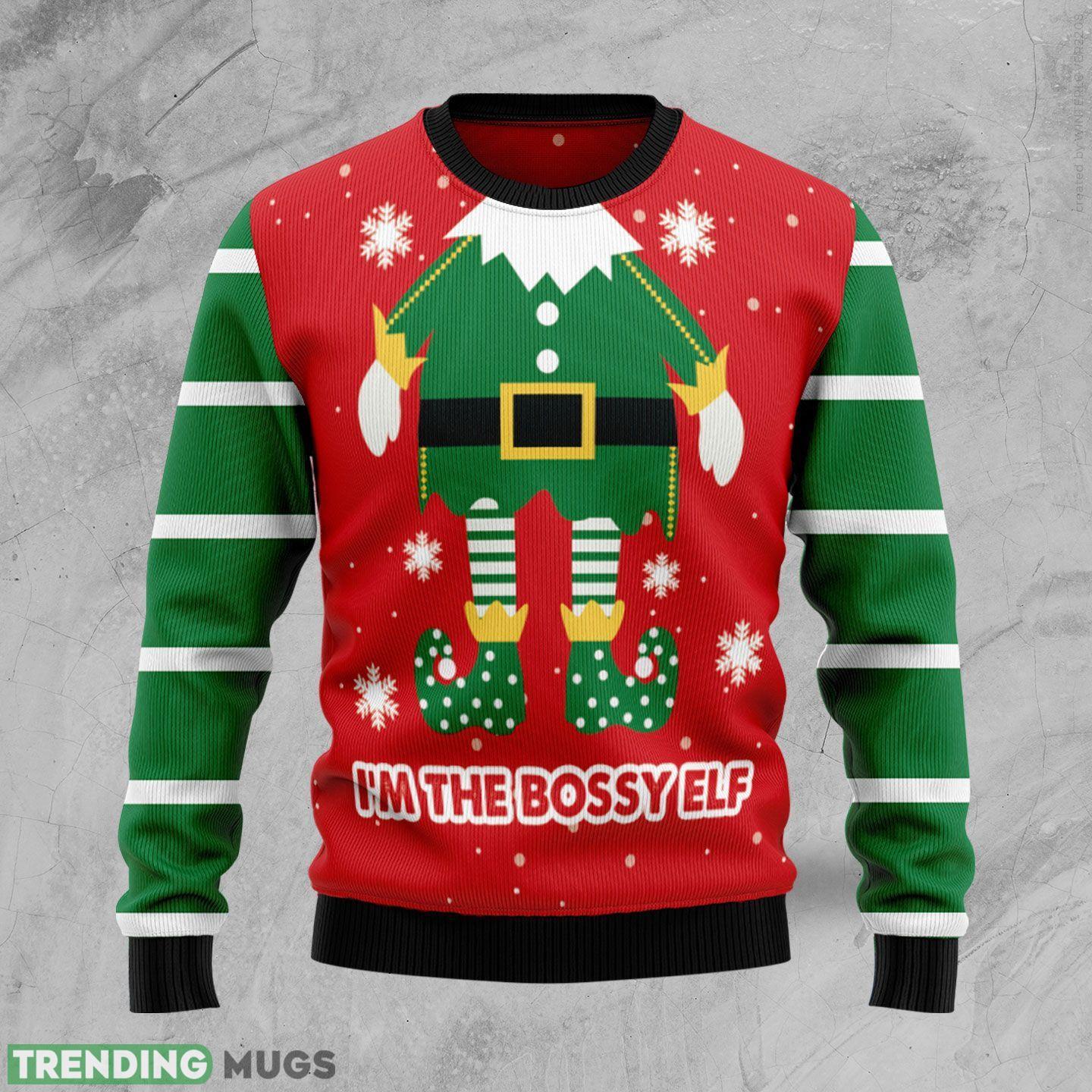 I’m The Bossy Elf Ugly Christmas Sweater Gift Men Women - I’m The Bossy Elf Merry Ugly Christmas Sweater Gift Men Women_1 I’m The Bossy Elf Ugly Christmas Sweater Gift Men Women - I’m The Bossy Elf Merry Ugly Christmas Sweater Gift Men Women_1