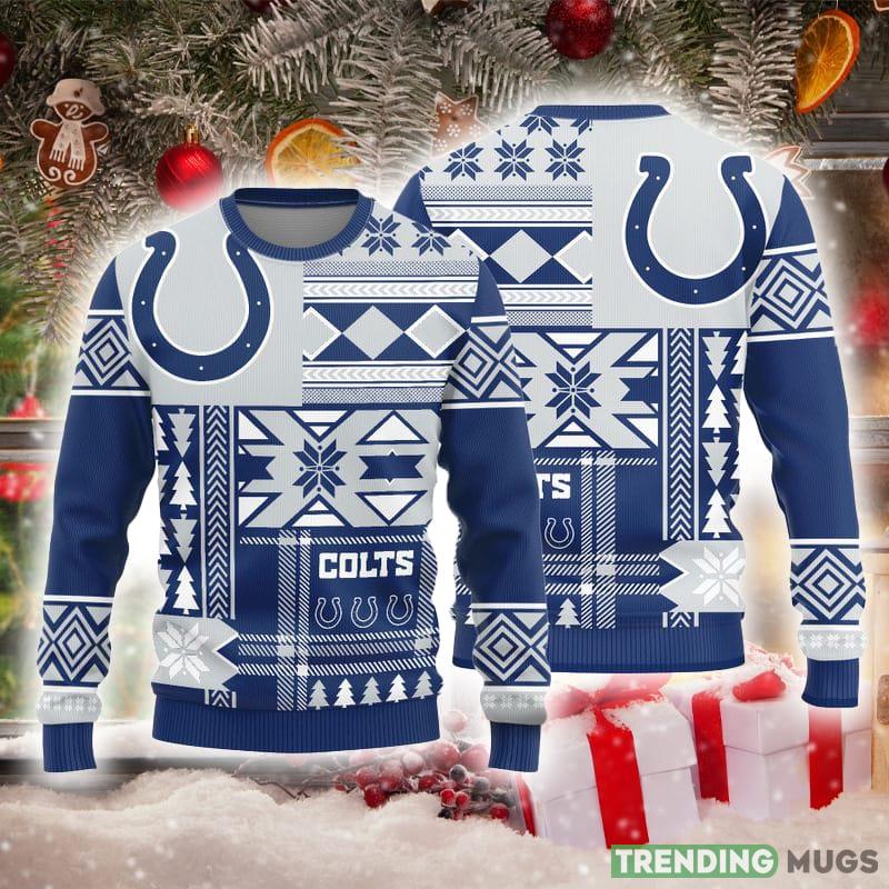 Indianapolis Colts Christmas Snowflakes Pattern Knitted Ugly Christmas Sweater AOP Gift For Men And Women - Indianapolis Colts Christmas Snowflakes Pattern Knitted Ugly Christmas Sweater AOP Gift For Men And Women Indianapolis Colts Christmas Snowflakes Pattern Knitted Ugly Christmas Sweater AOP Gift For Men And Women - Indianapolis Colts Christmas Snowflakes Pattern Knitted Ugly Christmas Sweater AOP Gift For Men And Women