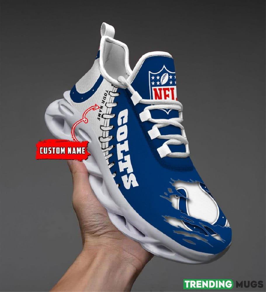 Indianapolis Colts Custom Name NFL Max Soul Shoes Chunky Sneakers Gift For Fans - Indianapolis Colts Personalized NFL Max Soul Shoes_1 Indianapolis Colts Custom Name NFL Max Soul Shoes Chunky Sneakers Gift For Fans - Indianapolis Colts Personalized NFL Max Soul Shoes_1