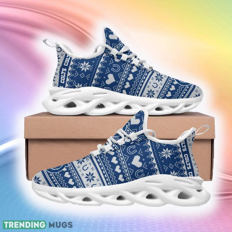 Indianapolis Coltss Ugly Christmas Snow Flowers Blue Color Sneakers Max Soul Shoes For Fans Gift - Indianapolis Colts Bold Christmas Bue Sneakers Max Soul Shoes For Fans Gift Indianapolis Coltss Ugly Christmas Snow Flowers Blue Color Sneakers Max Soul Shoes For Fans Gift - Indianapolis Colts Bold Christmas Bue Sneakers Max Soul Shoes For Fans Gift