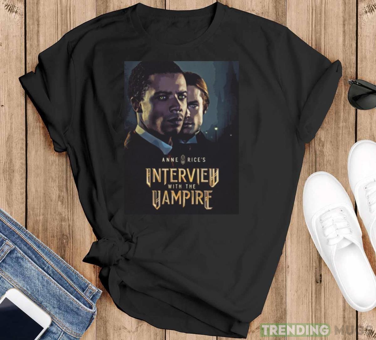 Interview With The Vampire Movie Art shirt - Black T-Shirt Interview With The Vampire Movie Art shirt - Black T-Shirt