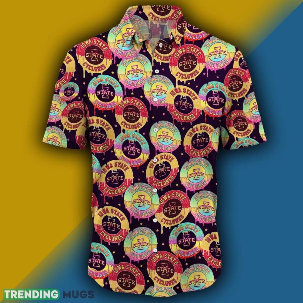 Iowa State Cyclones CD Rainbow Pattern Hawaiian Shirt For Men And Women Hawaiian Shirt Iowa State Cyclones CD Rainbow Pattern Hawaiian Shirt For Men And Women Hawaiian Shirt
