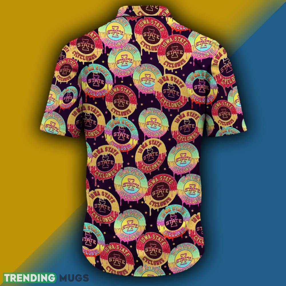 Iowa State Cyclones CD Rainbow Pattern Hawaiian Shirt For Men And Women Hawaiian Shirt Iowa State Cyclones CD Rainbow Pattern Hawaiian Shirt For Men And Women Hawaiian Shirt