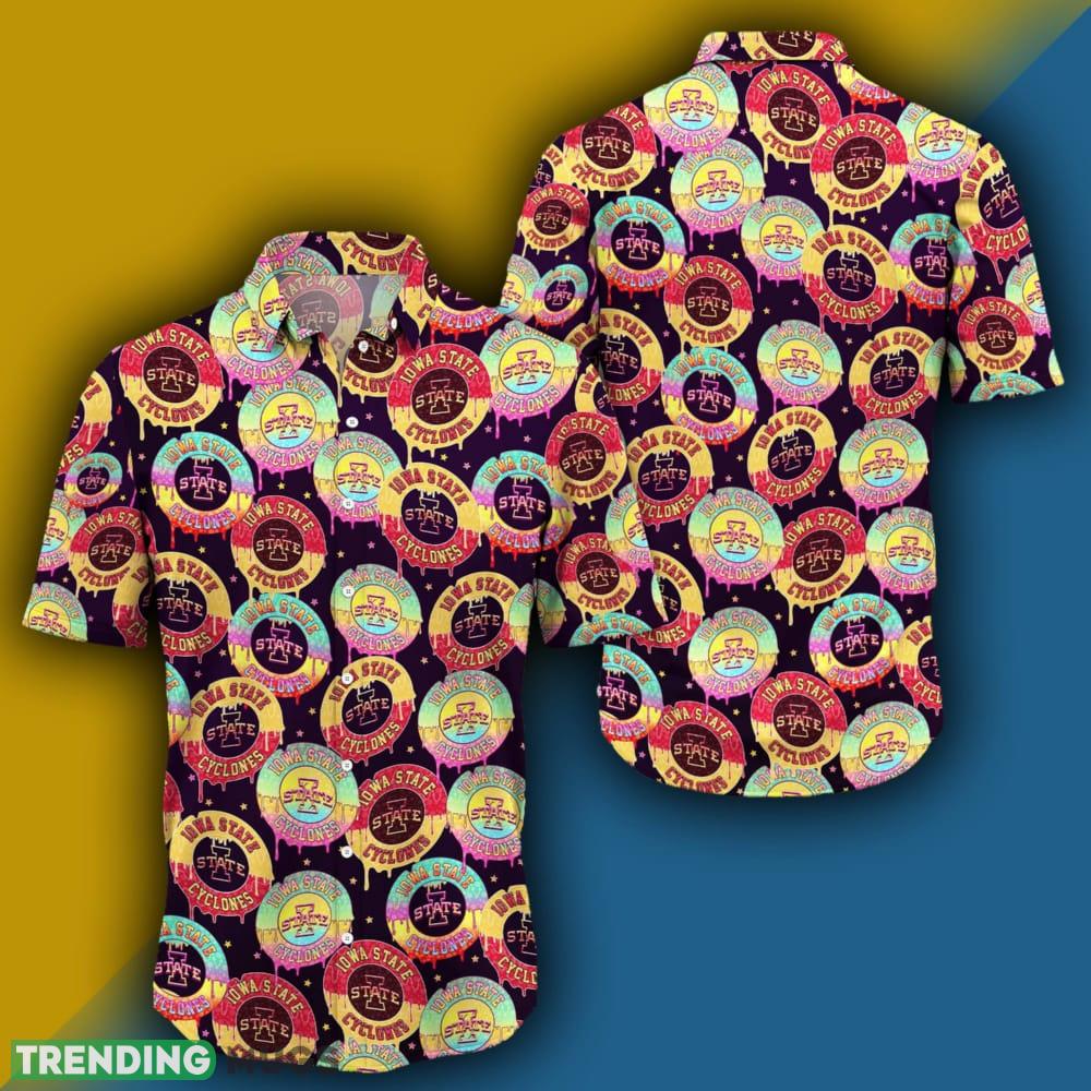 Iowa State Cyclones CD Rainbow Pattern Hawaiian Shirt For Men And Women - Iowa State Cyclones CD Rainbow Pattern Hawaiian Shirt For Men And Women Photo 2 Iowa State Cyclones CD Rainbow Pattern Hawaiian Shirt For Men And Women - Iowa State Cyclones CD Rainbow Pattern Hawaiian Shirt For Men And Women Photo 2