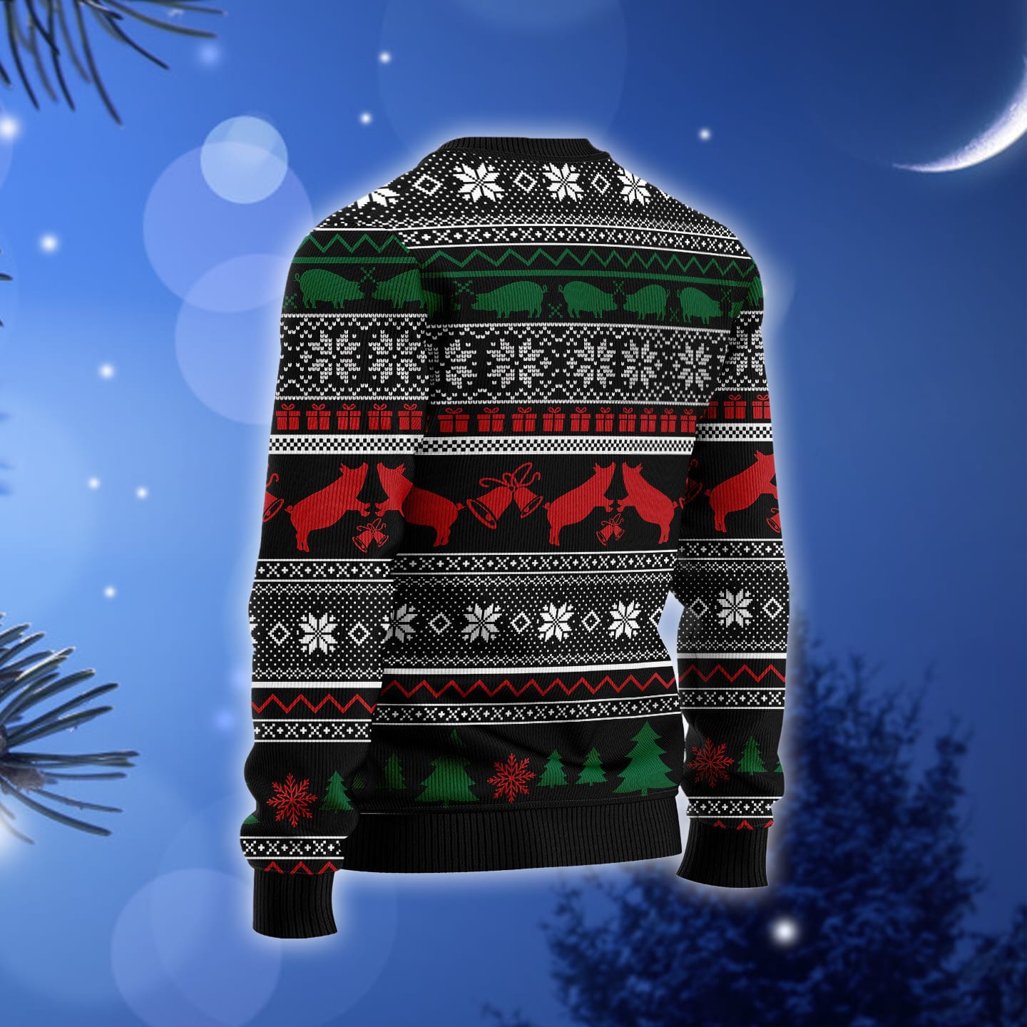 It‘s The Most Wonderful Time To Stay With My Pig Ugly Christmas Sweater Gift Men Women 3D Sweater It‘s The Most Wonderful Time To Stay With My Pig Ugly Christmas Sweater Gift Men Women 3D Sweater