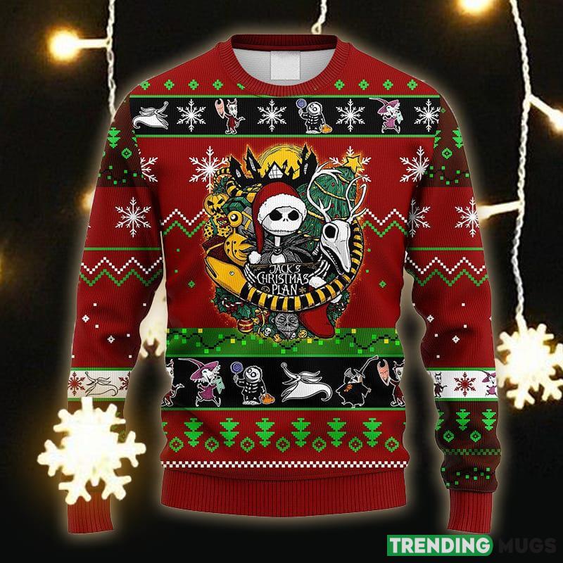 Jack Skellington's Christmas Plan Ugly Christmas Sweater Gift Men Women 3D Sweater Jack Skellington's Christmas Plan Ugly Christmas Sweater Gift Men Women 3D Sweater