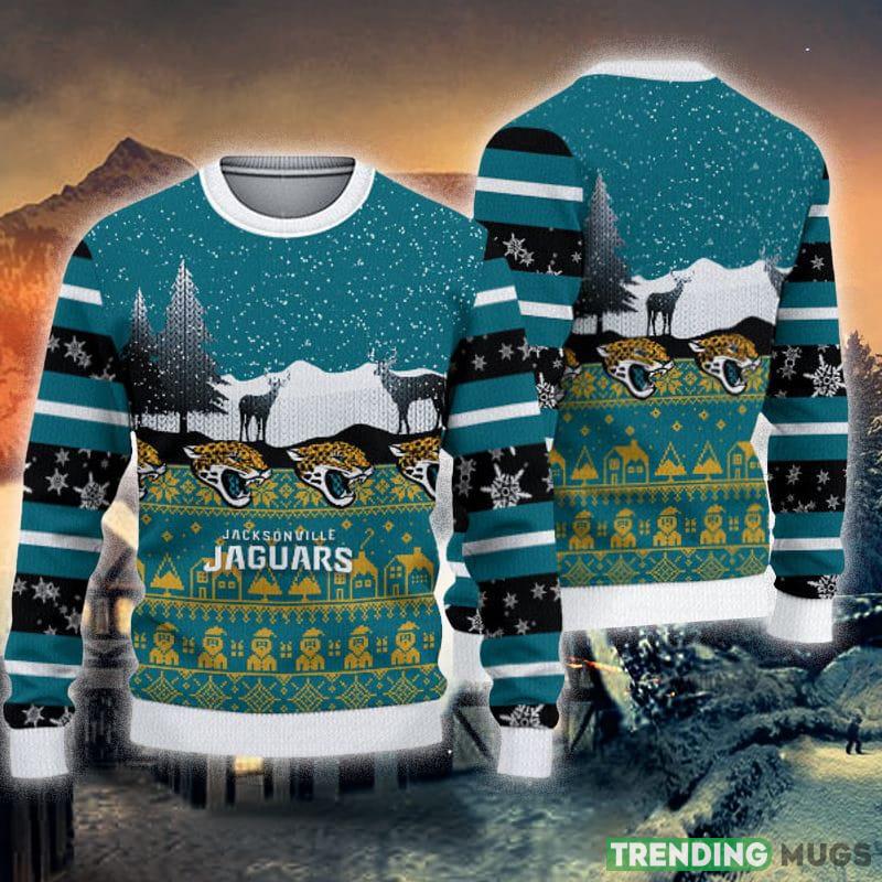 Jacksonville Jaguars Christmas Reindeers Pattern Knitted Ugly Christmas Sweater AOP Gift For Men And Women - Jacksonville Jaguars Christmas Reindeers Pattern Knitted Ugly Christmas Sweater AOP Gift For Men And Women Jacksonville Jaguars Christmas Reindeers Pattern Knitted Ugly Christmas Sweater AOP Gift For Men And Women - Jacksonville Jaguars Christmas Reindeers Pattern Knitted Ugly Christmas Sweater AOP Gift For Men And Women