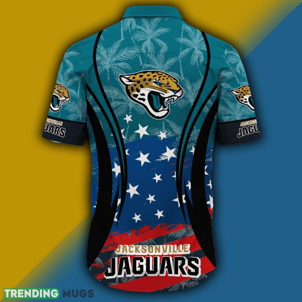 Jacksonville Jaguars NFL Flag American Hawaiian Shirt Short Sleeve Hawaiian Shirt Jacksonville Jaguars NFL Flag American Hawaiian Shirt Short Sleeve Hawaiian Shirt